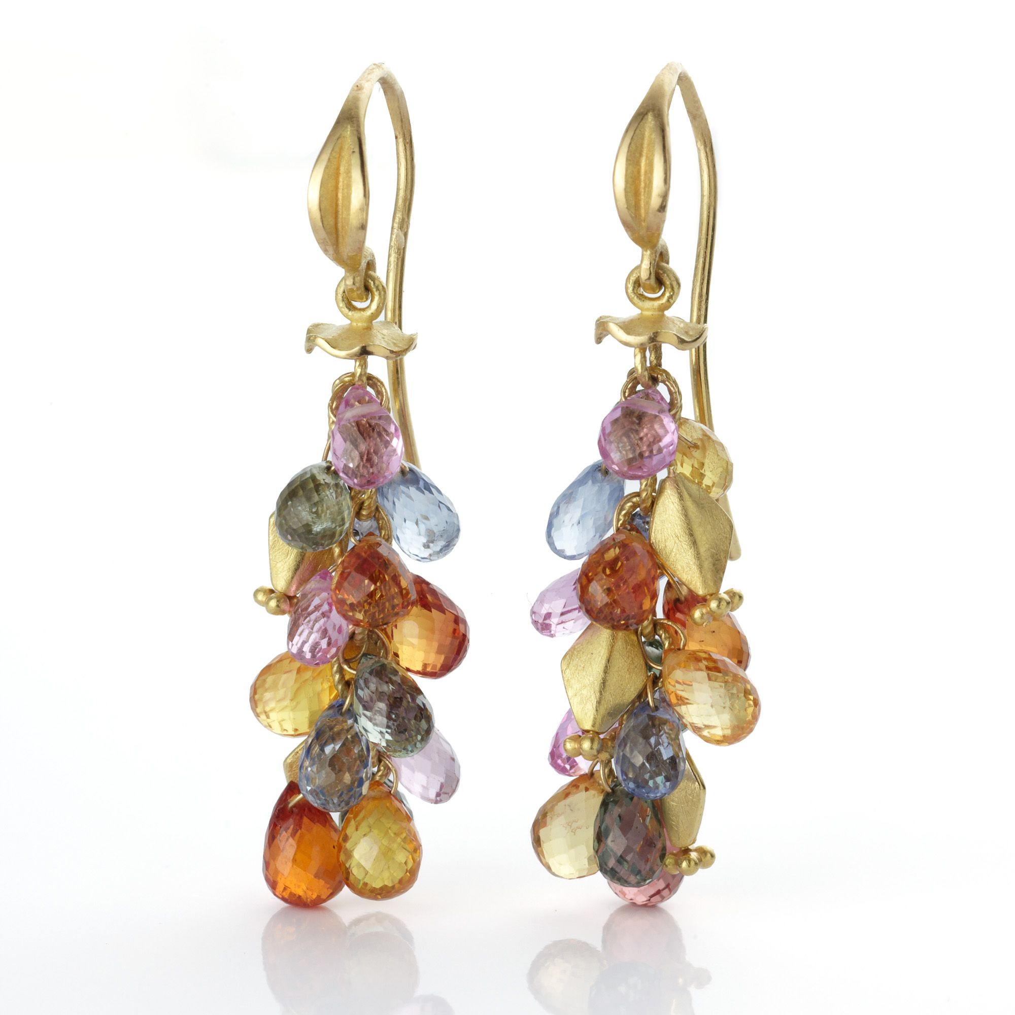 Barbara Heinrich Sapphire Briolette Earrings Gump's
