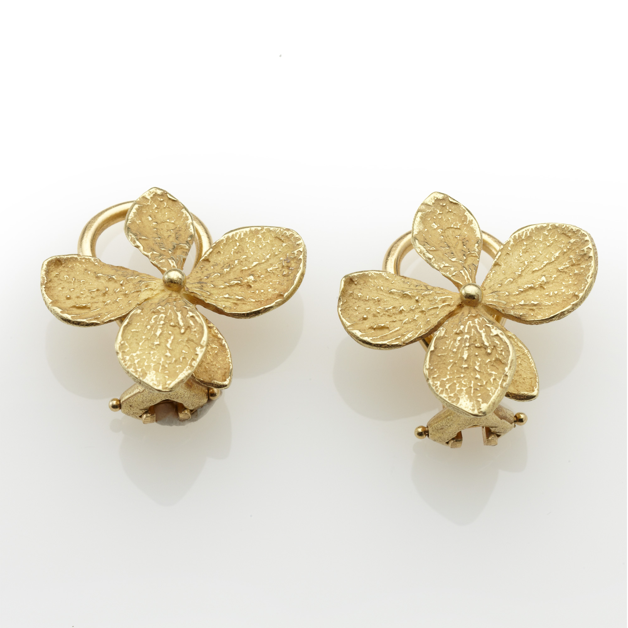 John Iversen Single Hydrangea Earrings, Gold  Gump39;s