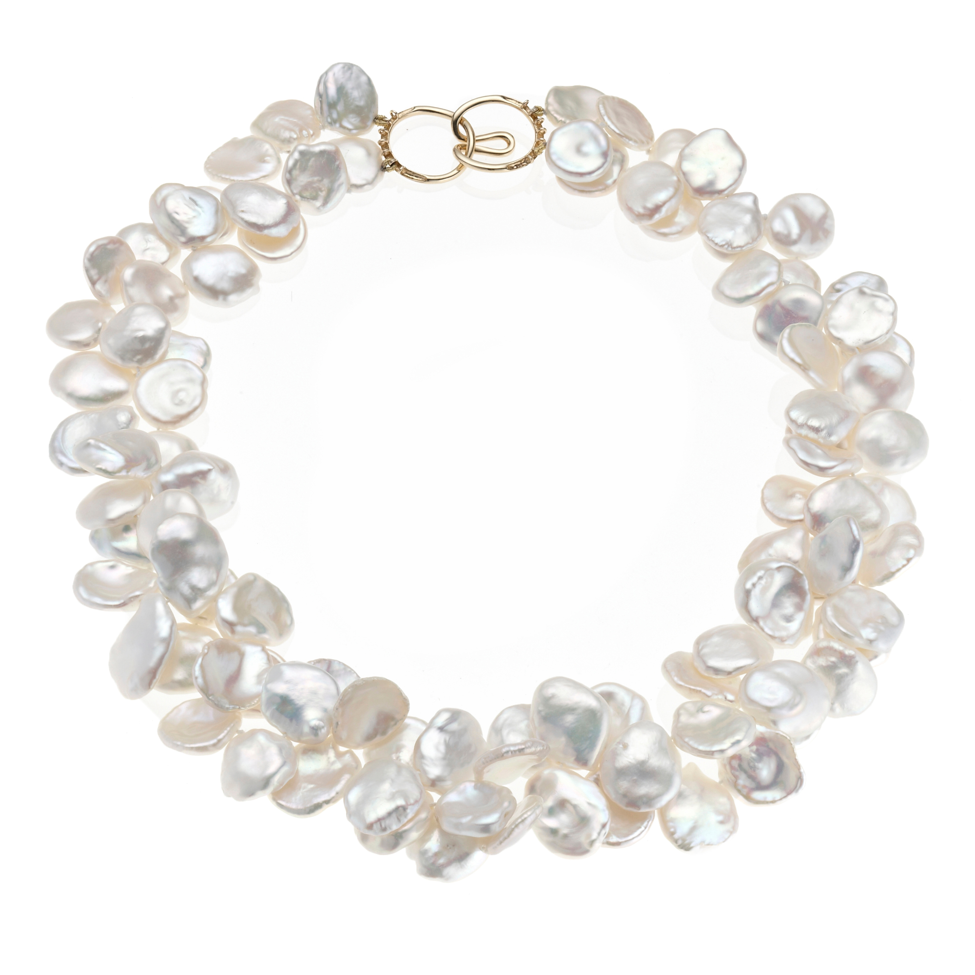Gump's Freshwater Cultured Petal Pearl Necklace Gump's