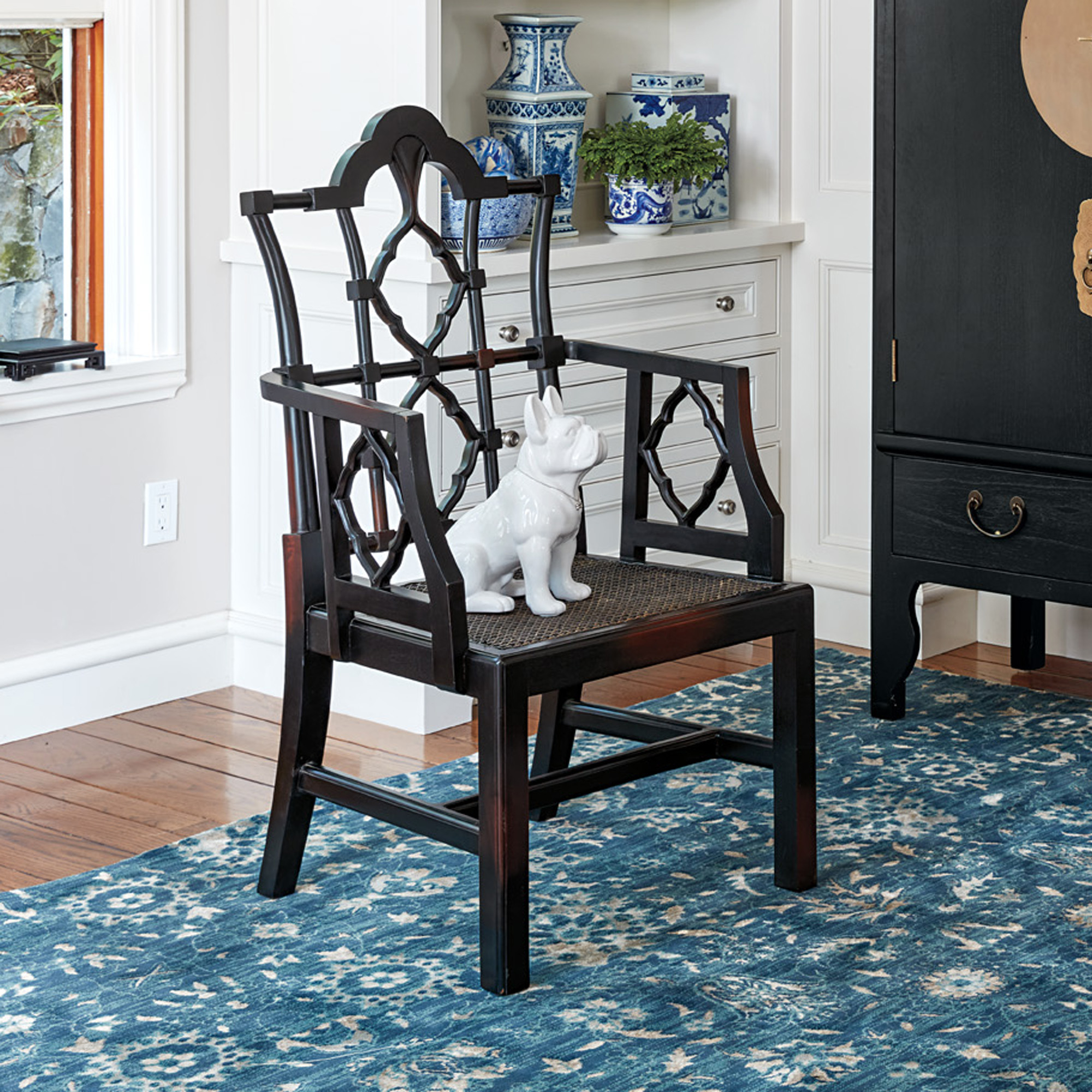 Black Addison Openwork Chair Gump's