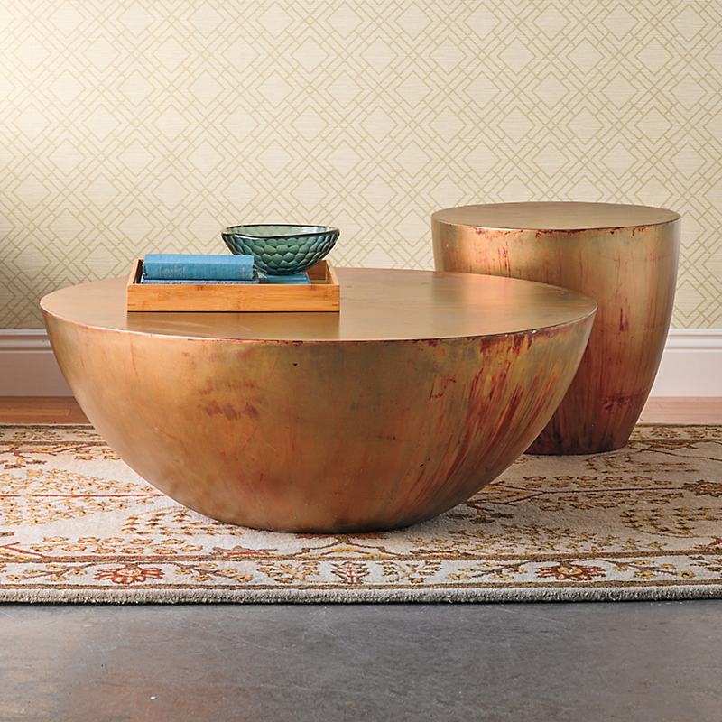 Copper Kettledrum Table