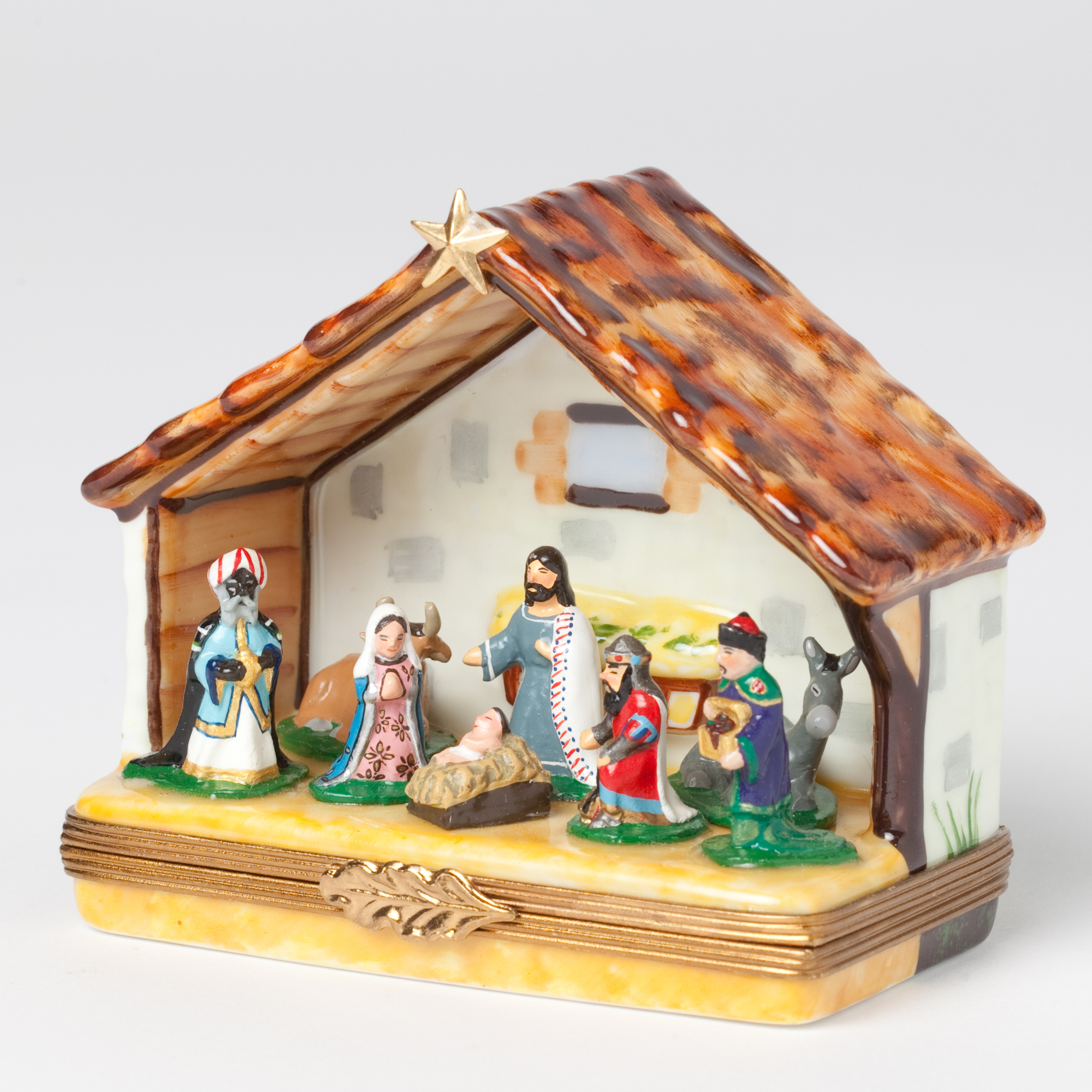 Limoges Nativity Christmas Box Gump's