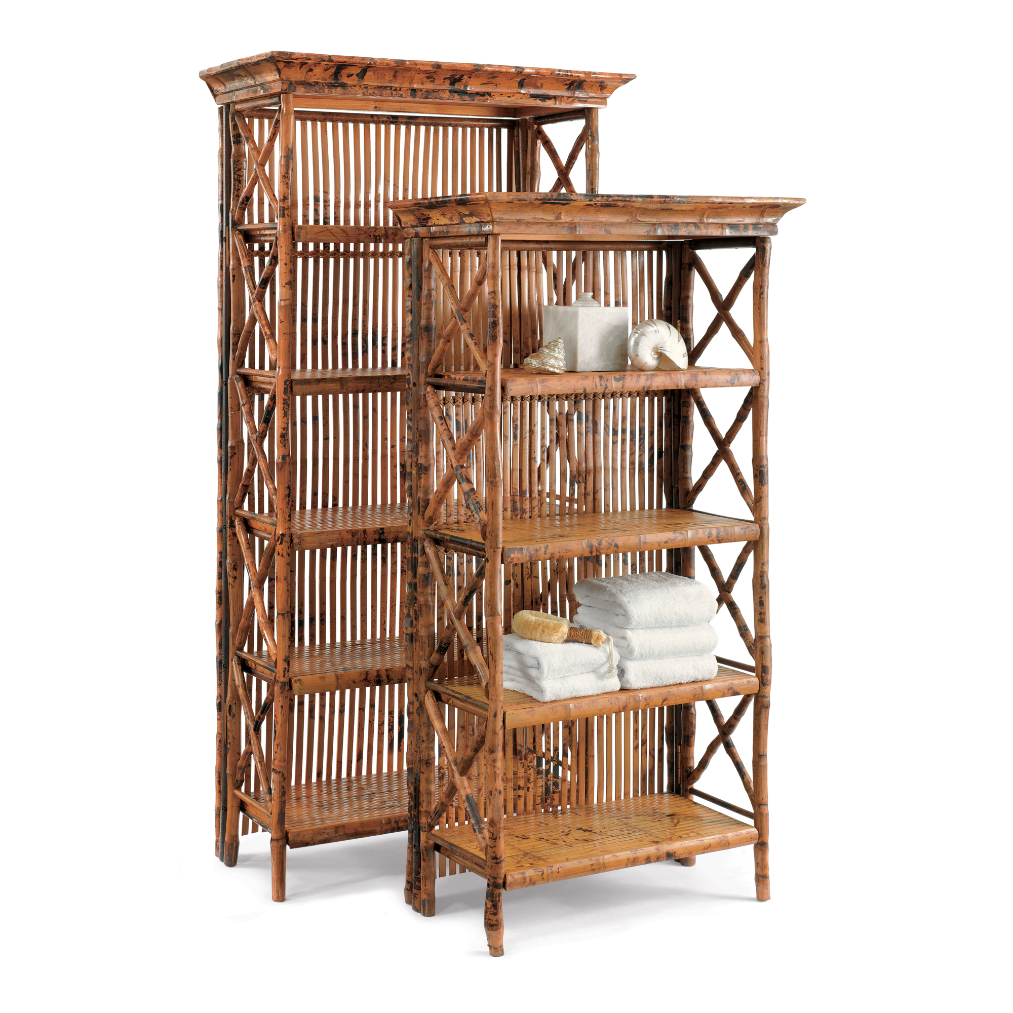 Rattan & Bamboo Bookshelves Gump's