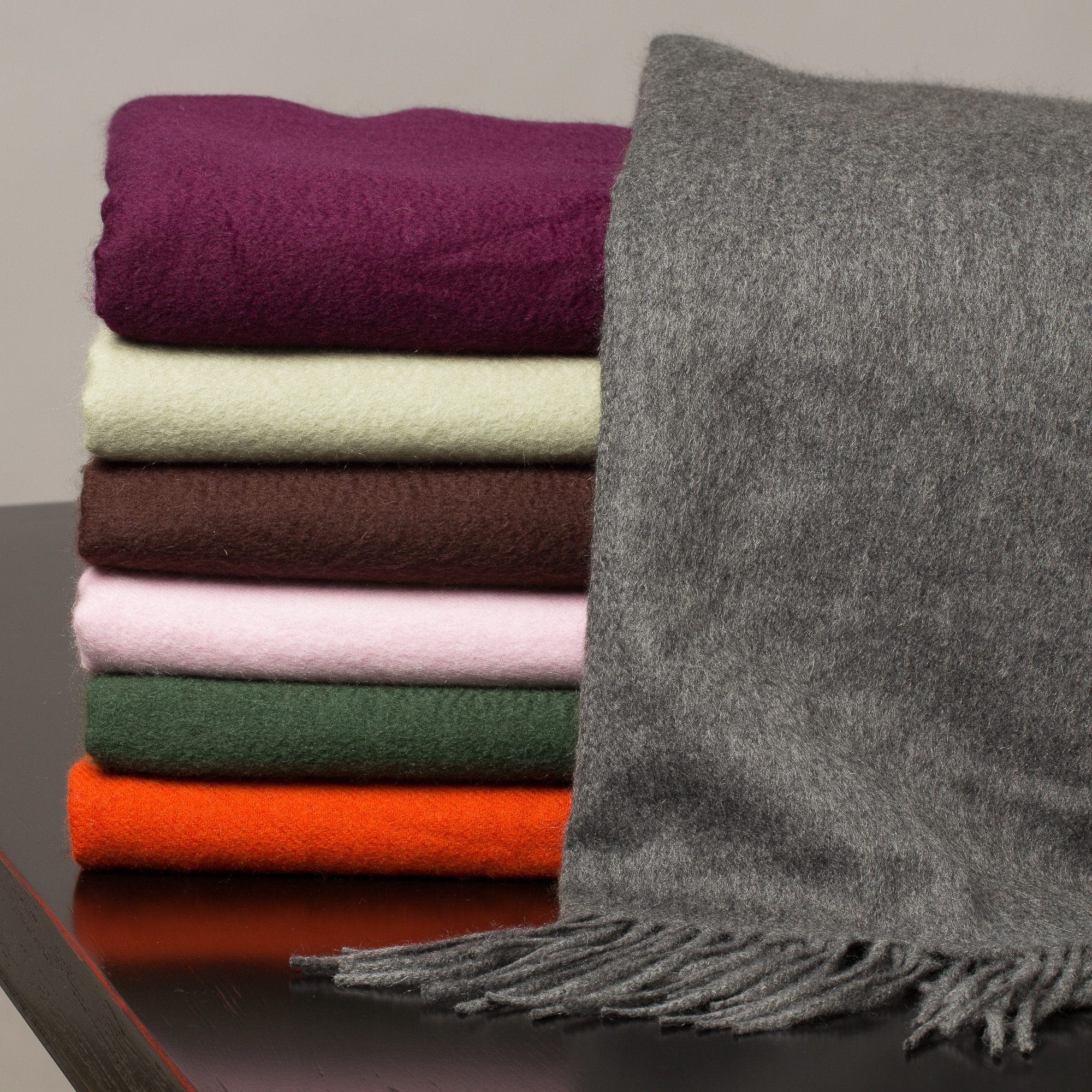 Luxurious Monogram Cashmere Throws | Gump's