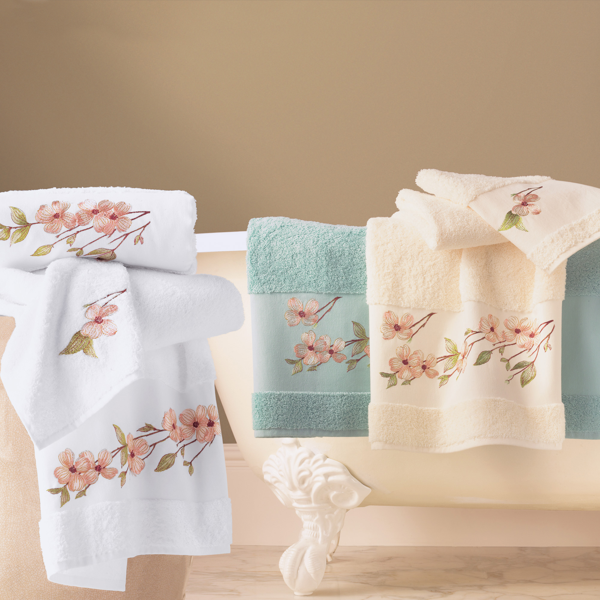 Dogwood Floral Bath Linens Gump's