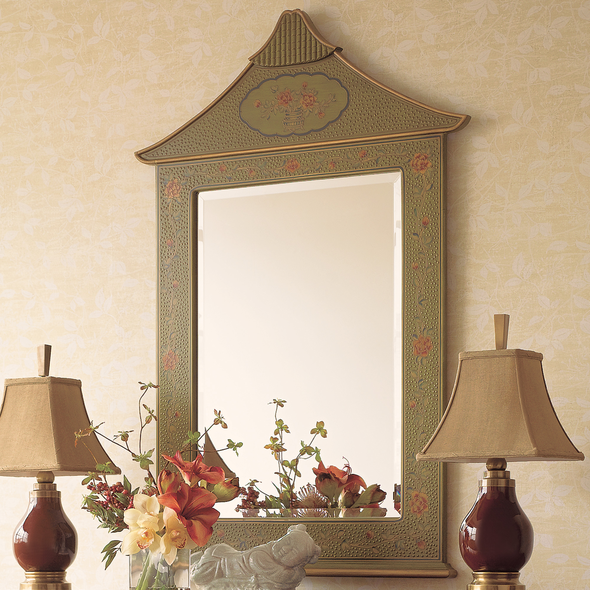 Floral Pagoda Mirror Gump's