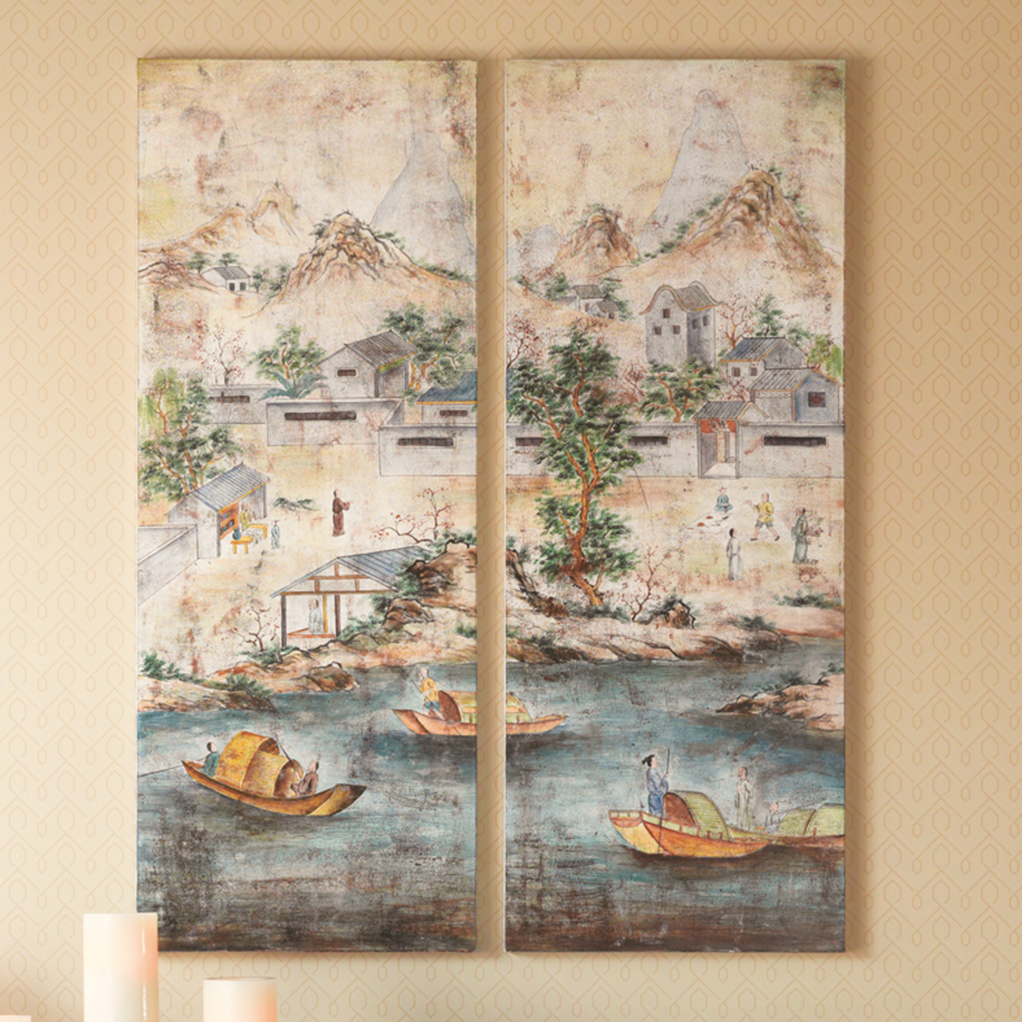 Boating Scene Wall Panels Gump's