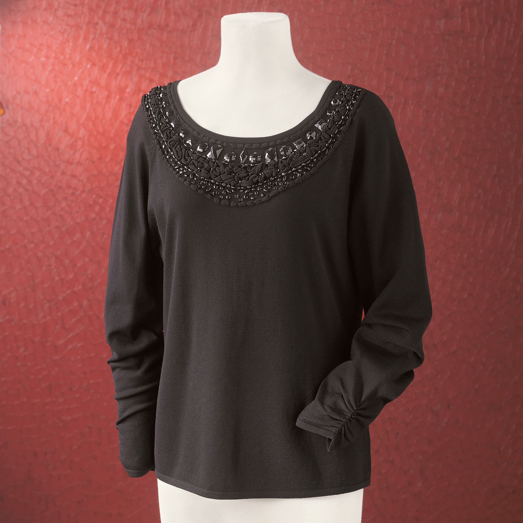 Jeweled Neckline Top Gump's