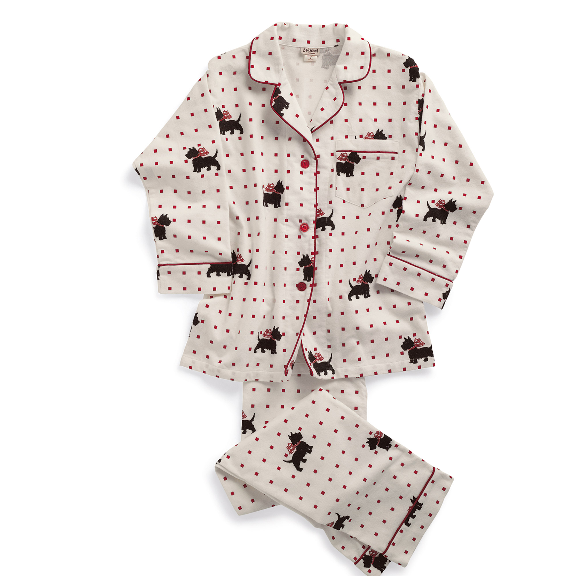 Dog Flannel Pajamas
 Scottie Dog Flannel Pajamas