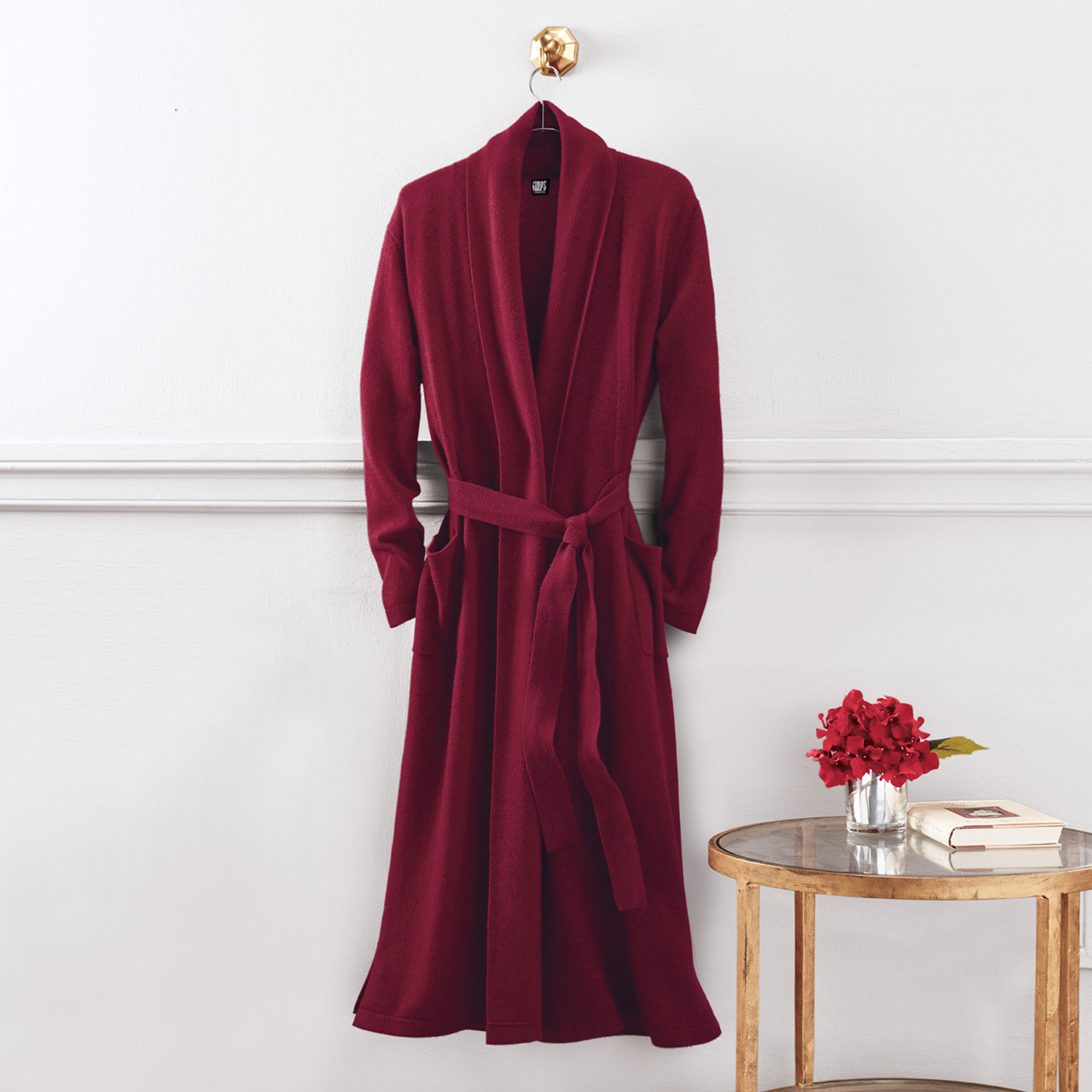 cashmere and silk robe
