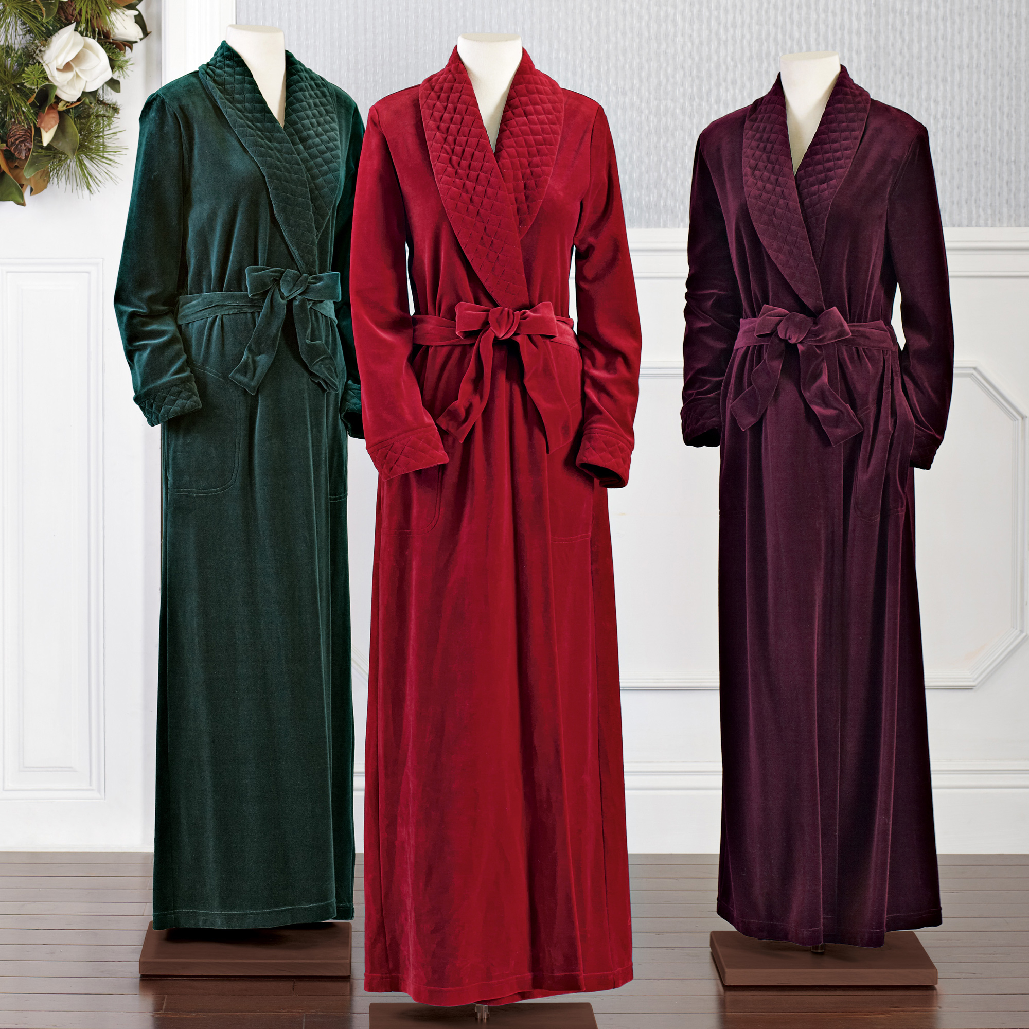 Katherine Quilted Robe Gump's