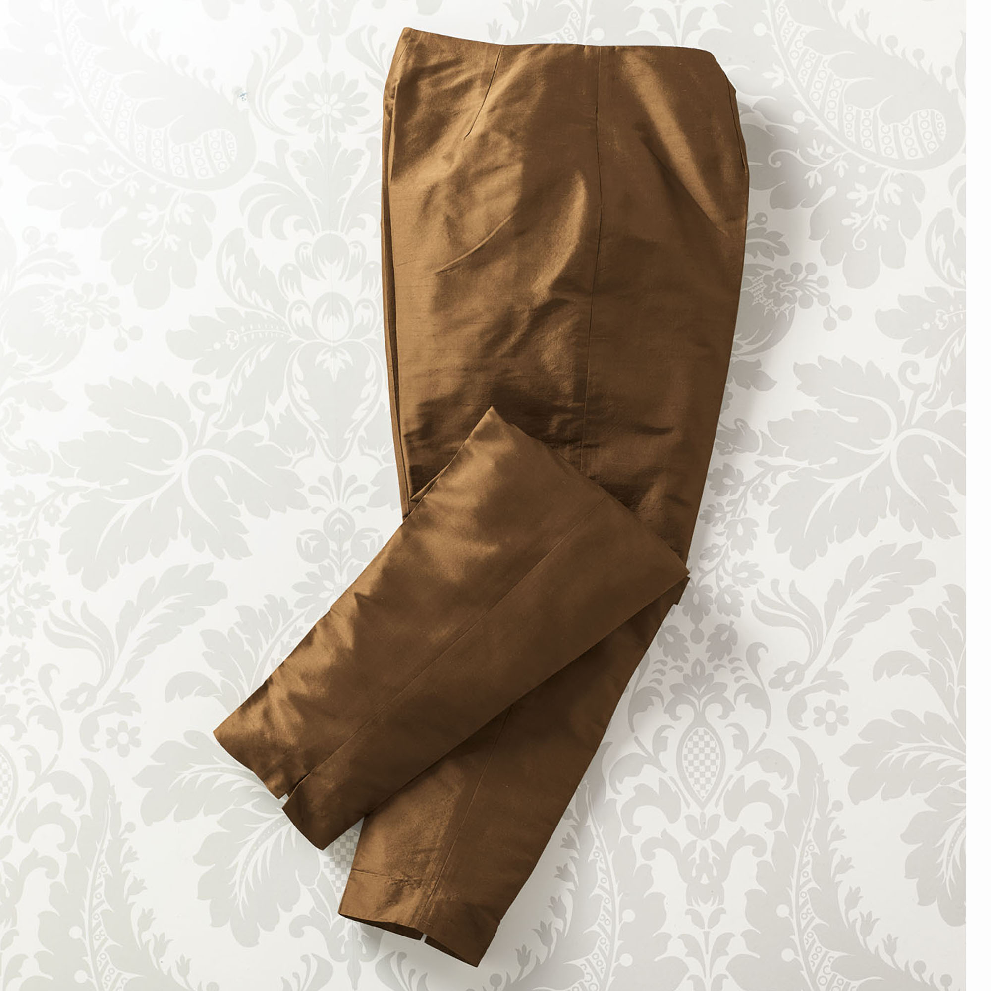 golden pencil pants