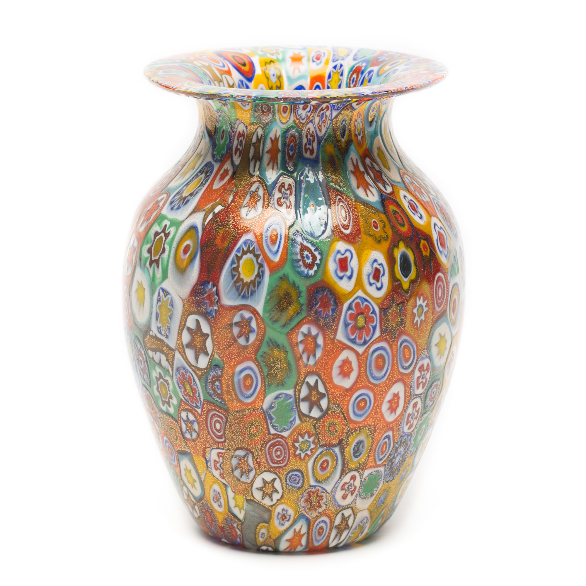 Murano Millefiori Vase, Multicolor Gump's