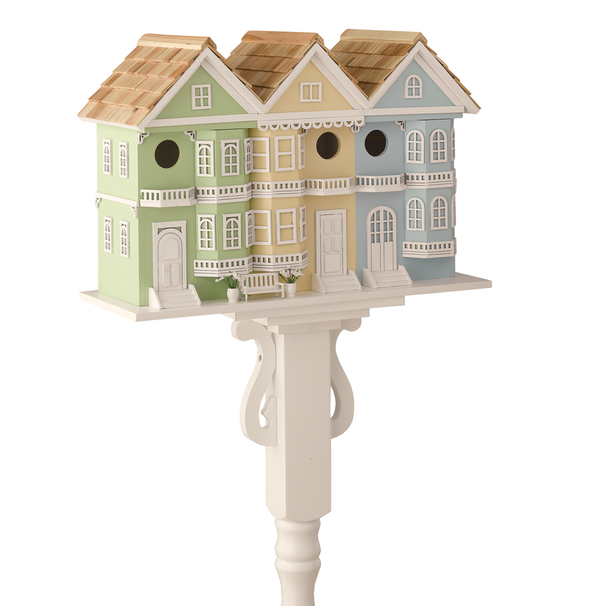 Row House Birdhouse & Post | Gump's