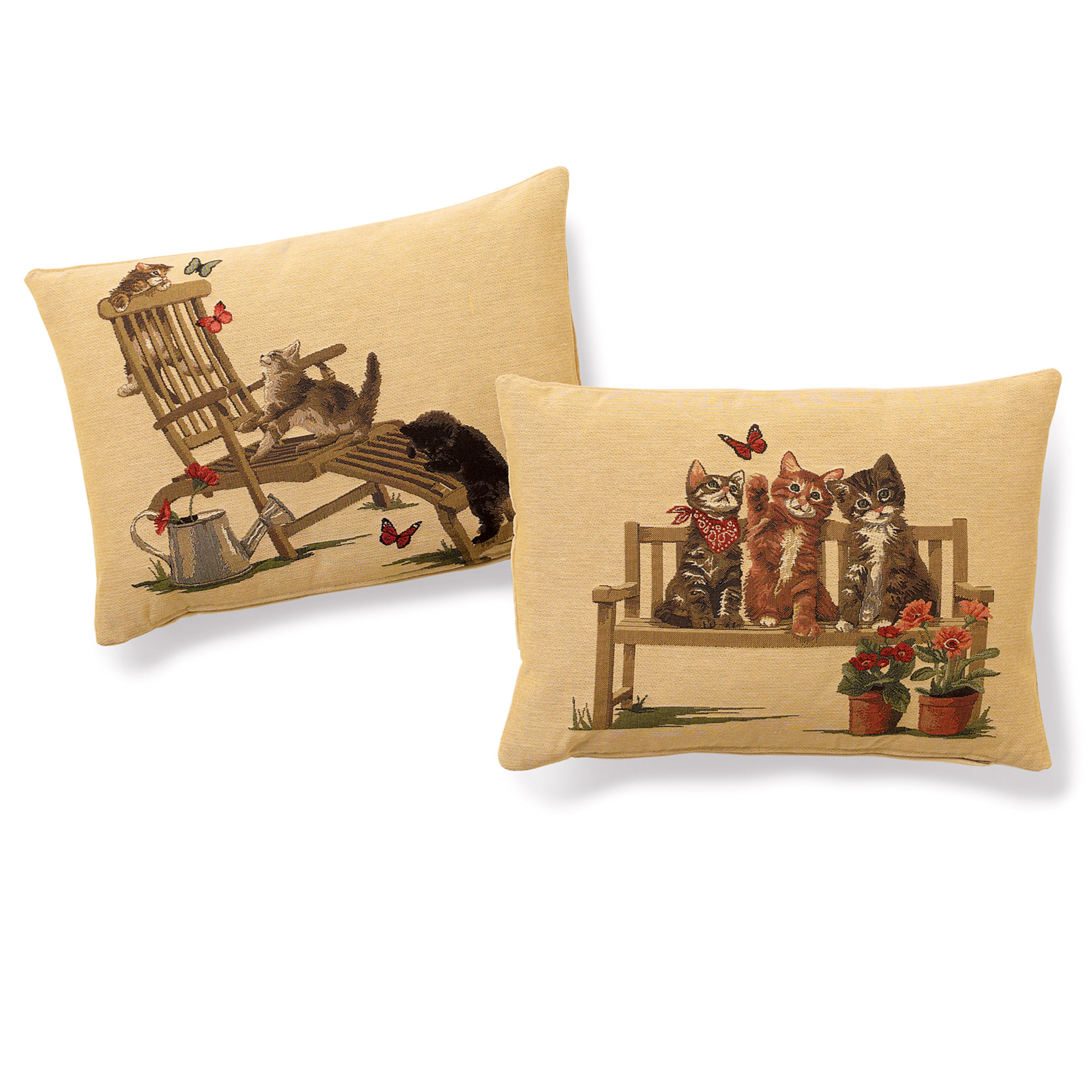 Garden Cats Pillows