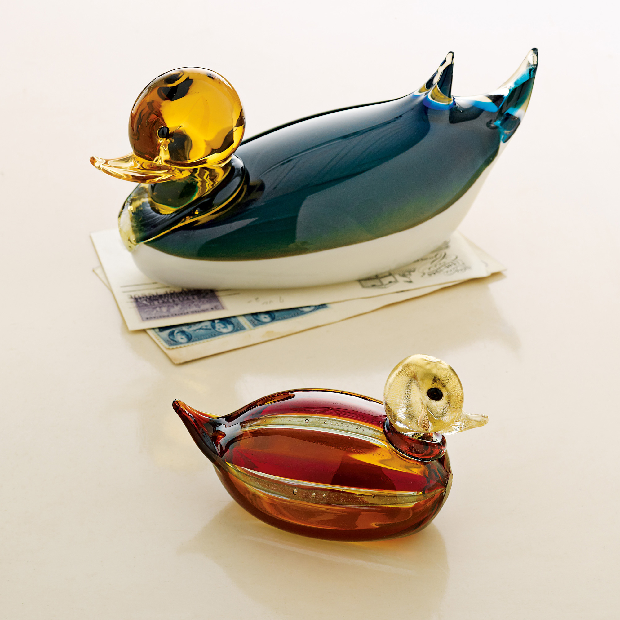 Murano Glass Ducks Gump's