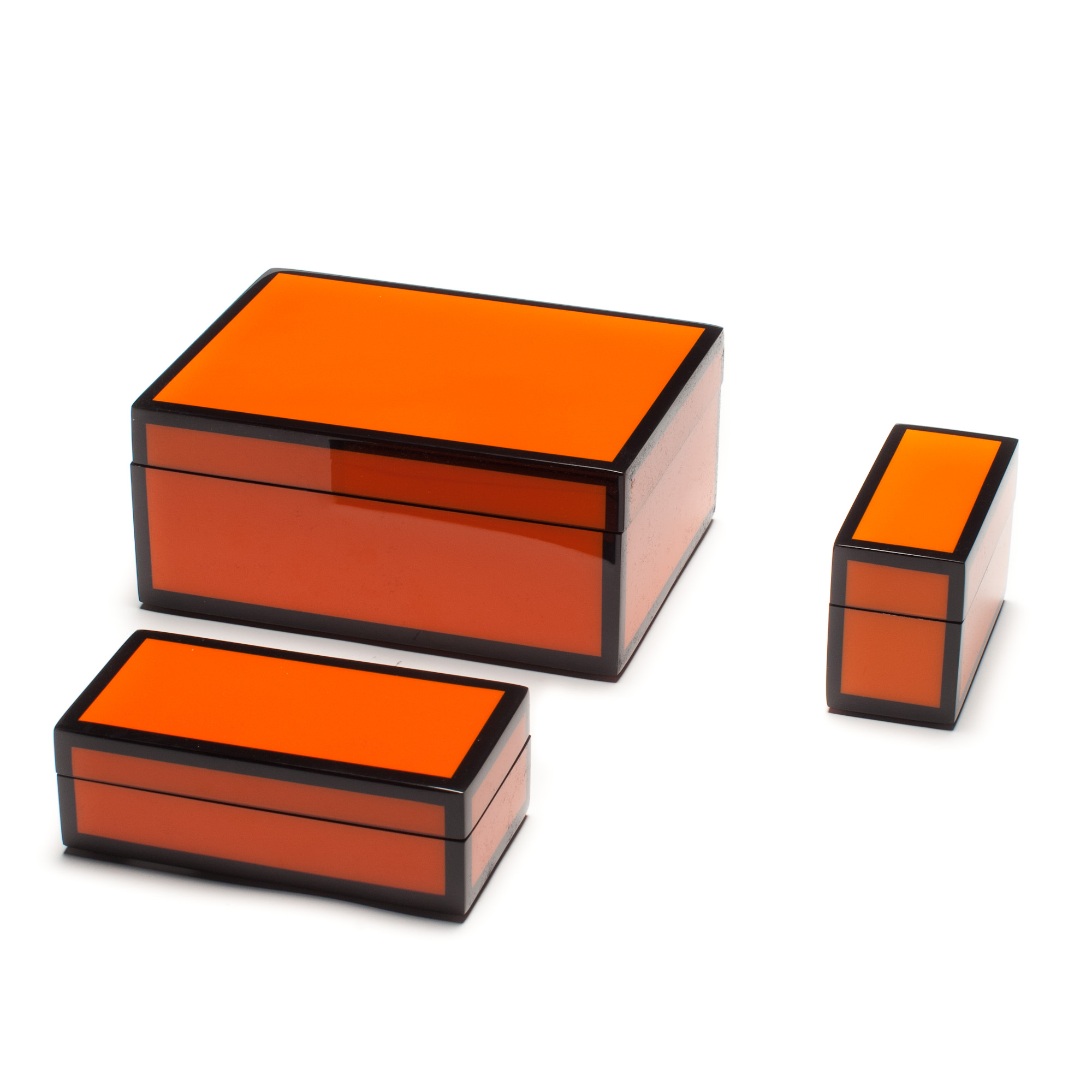 Orange Lacquered Box Collection Gump's