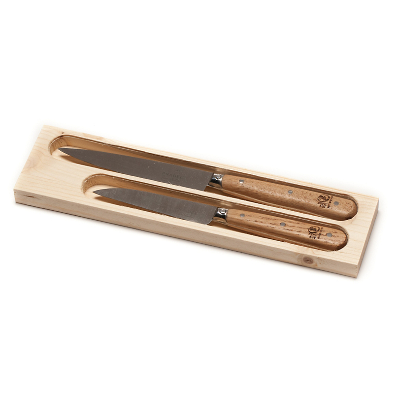 Laguiole Oak Knife Set