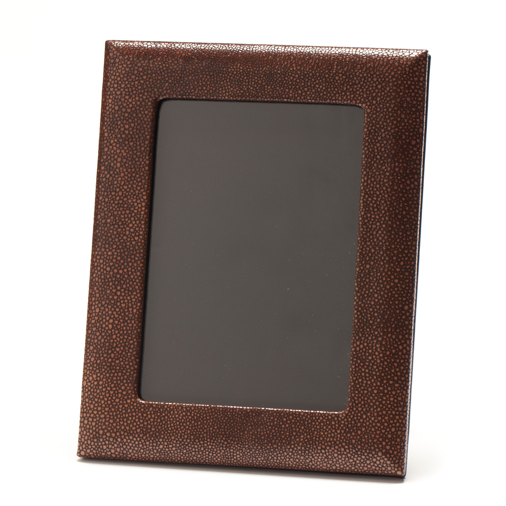 Graphic Image Shagreen Leather Frame, 5x7 Gump's