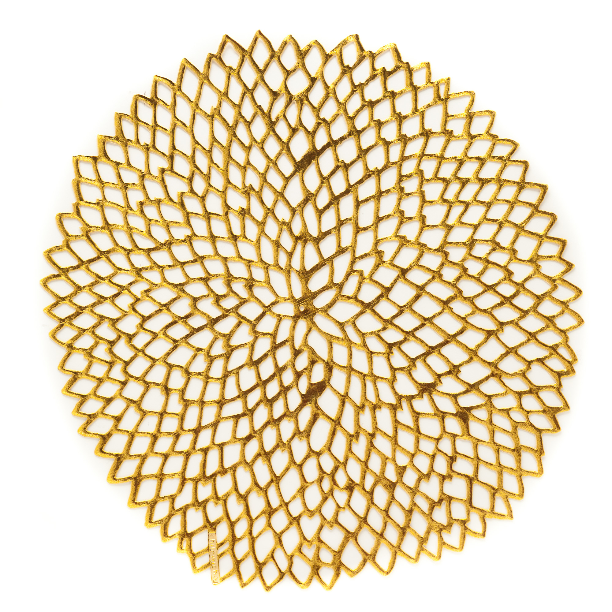 Chilewich Gold Dahlia Round Placemats Gump's