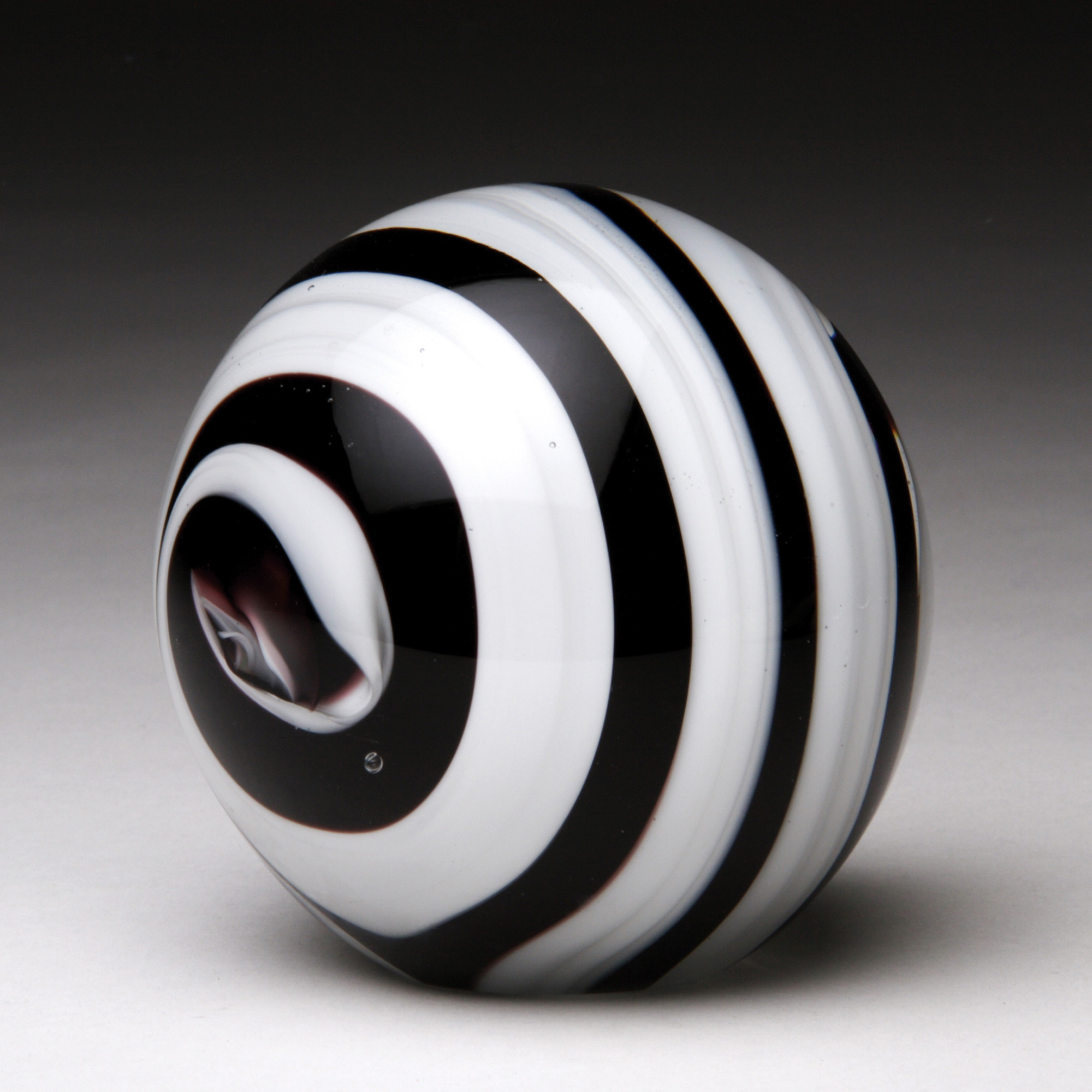 Black & White Glass Paperweight Gump's