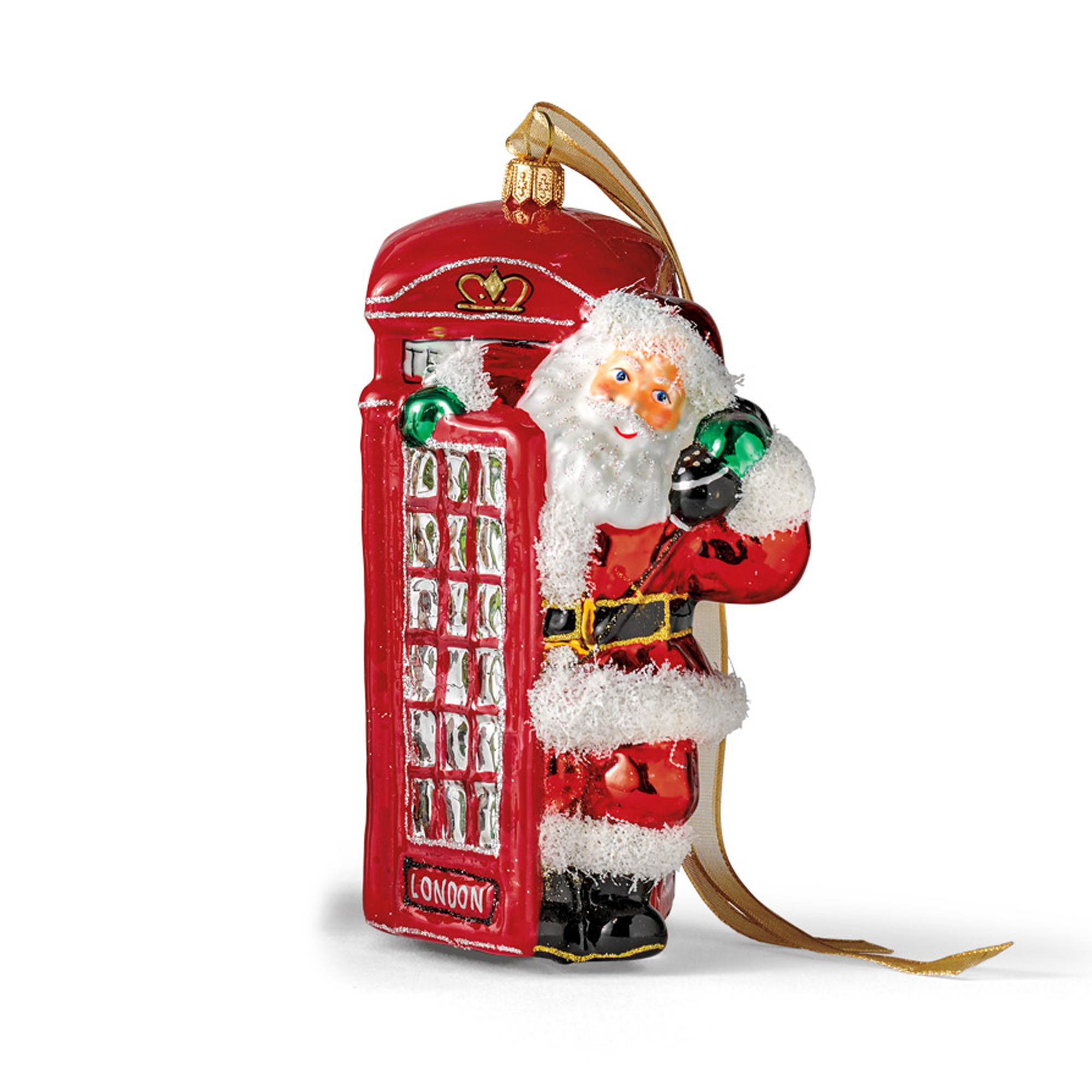 British Santa Christmas Ornament Gump's