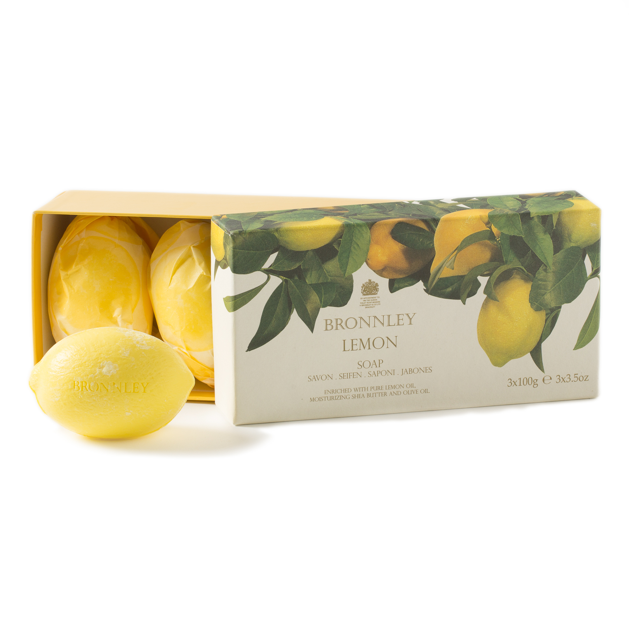 Bronnley Lemon Guest Soaps, Set of 3 Gump's