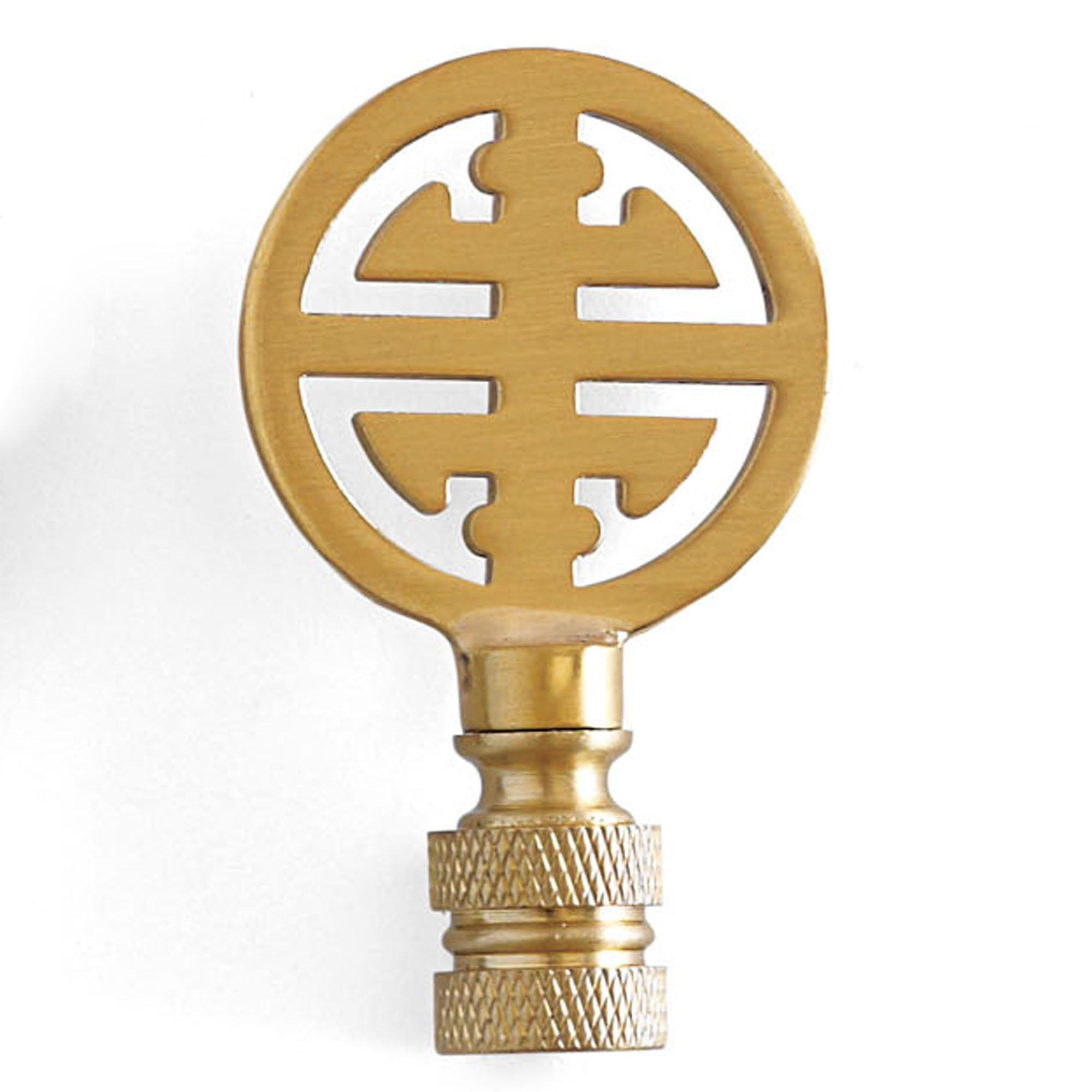 Brass Shou Symbol Finial Gump's