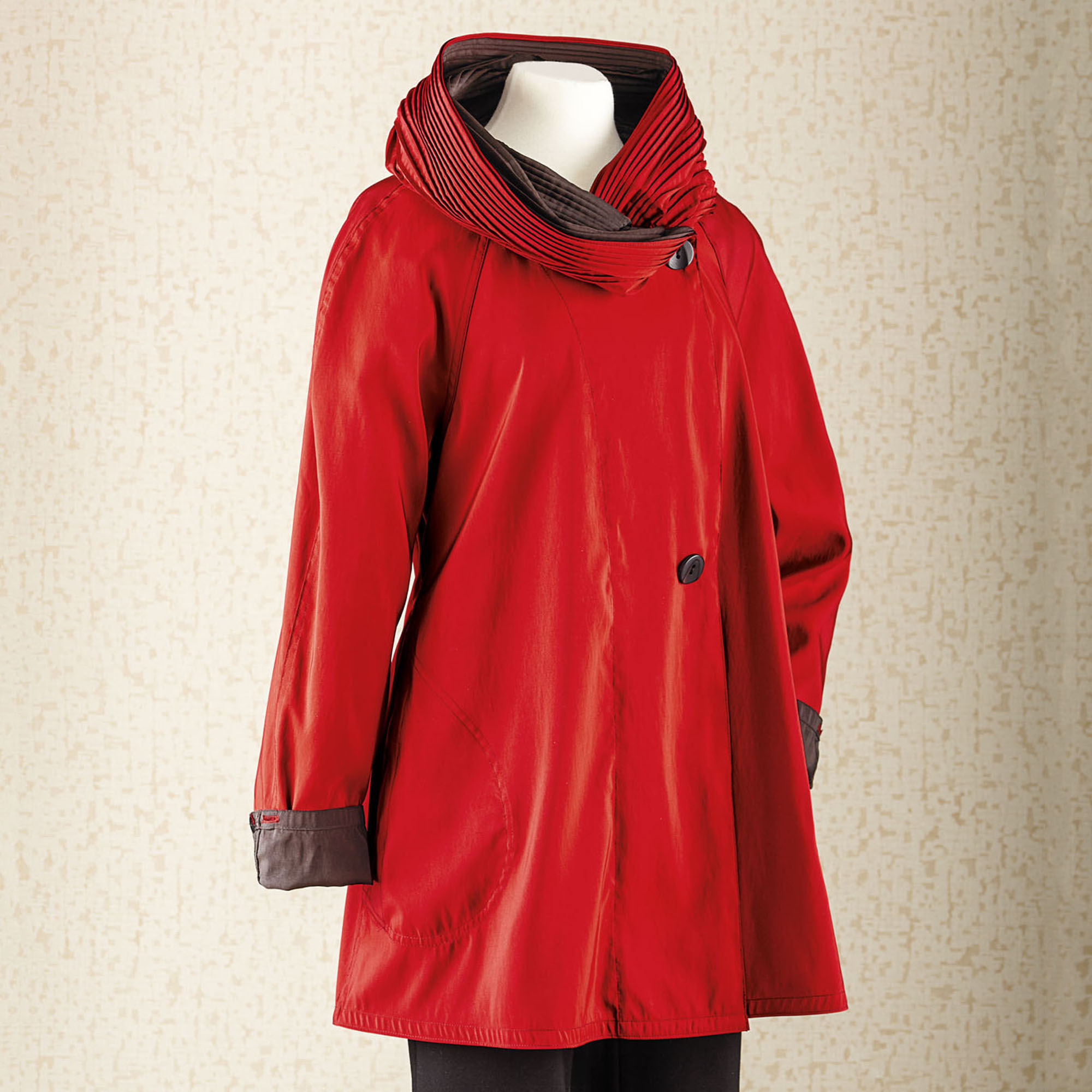 Mycra Pac Reversible Accordion Hood Coat Gump's