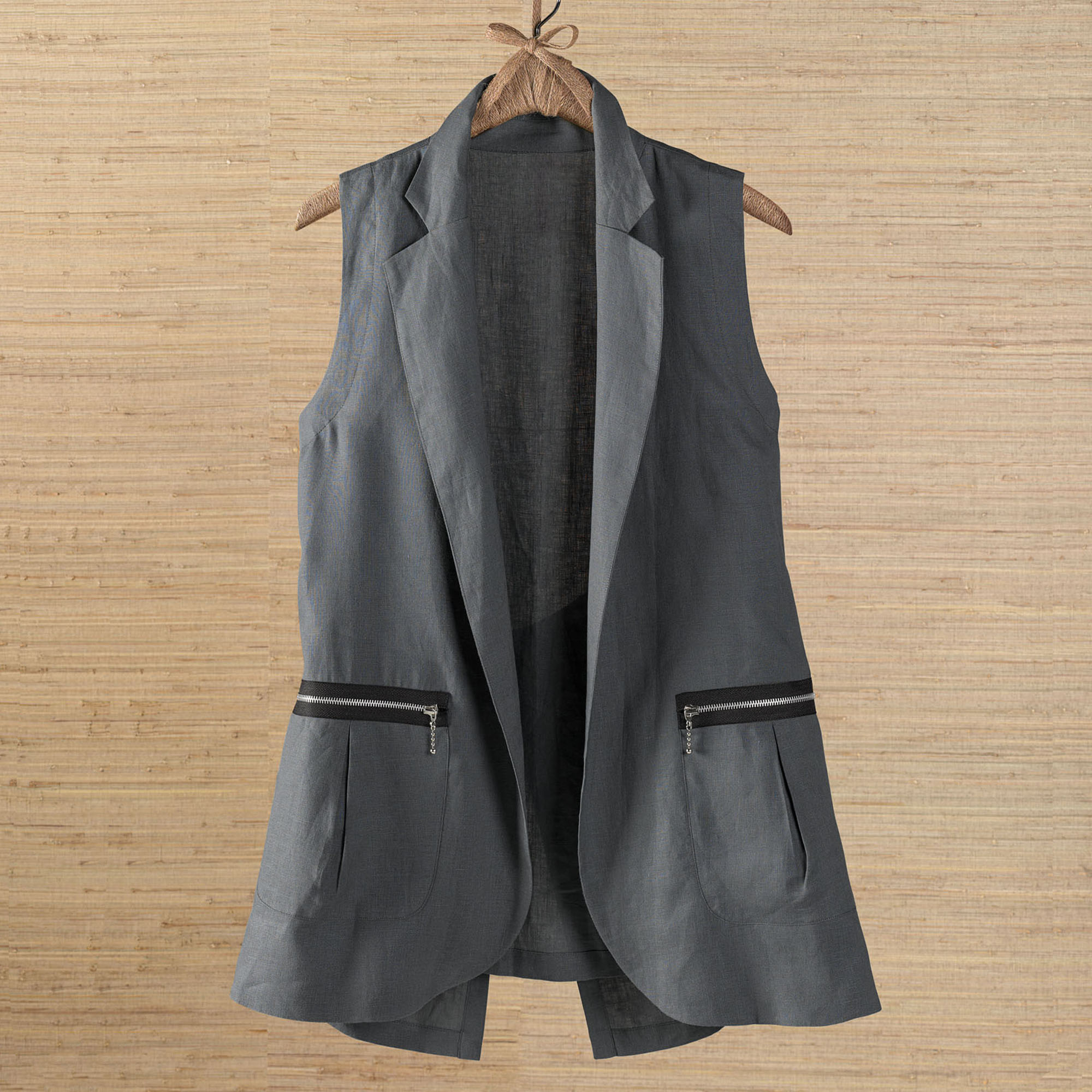 linen vest tops uk