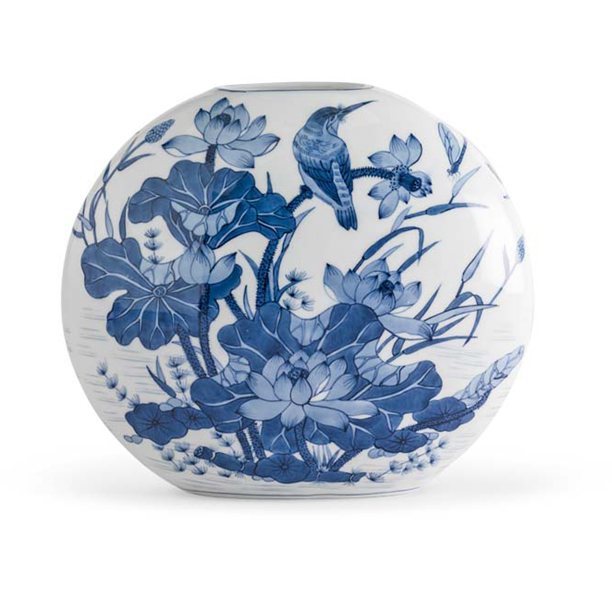 Blue Porcelain Moon Vase Gump's