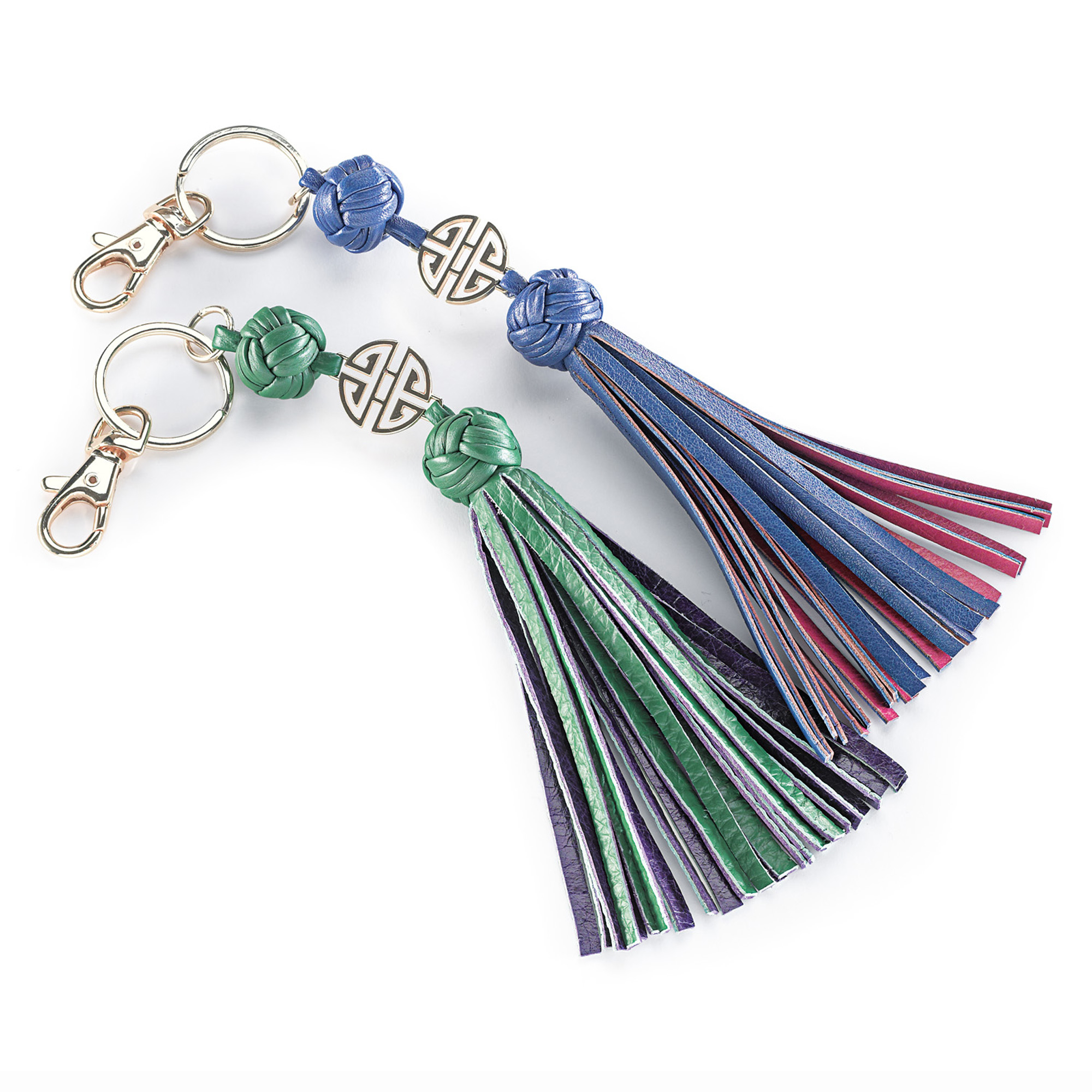 Essential Leather Tassel Keychain Gump's