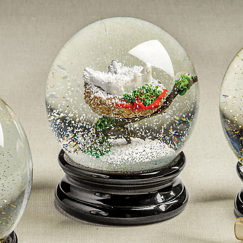Two Turtle Doves Snowglobe