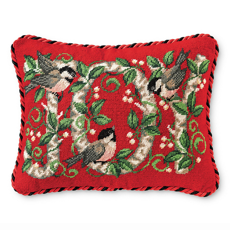 Joy Needlepoint Pillow