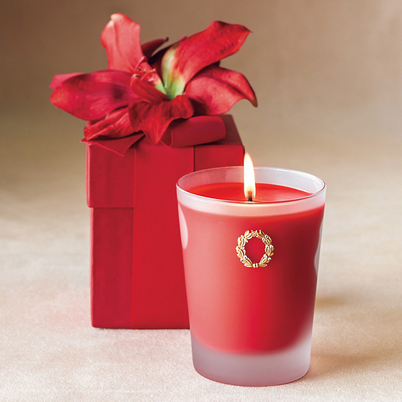 Red Amaryllis Candle