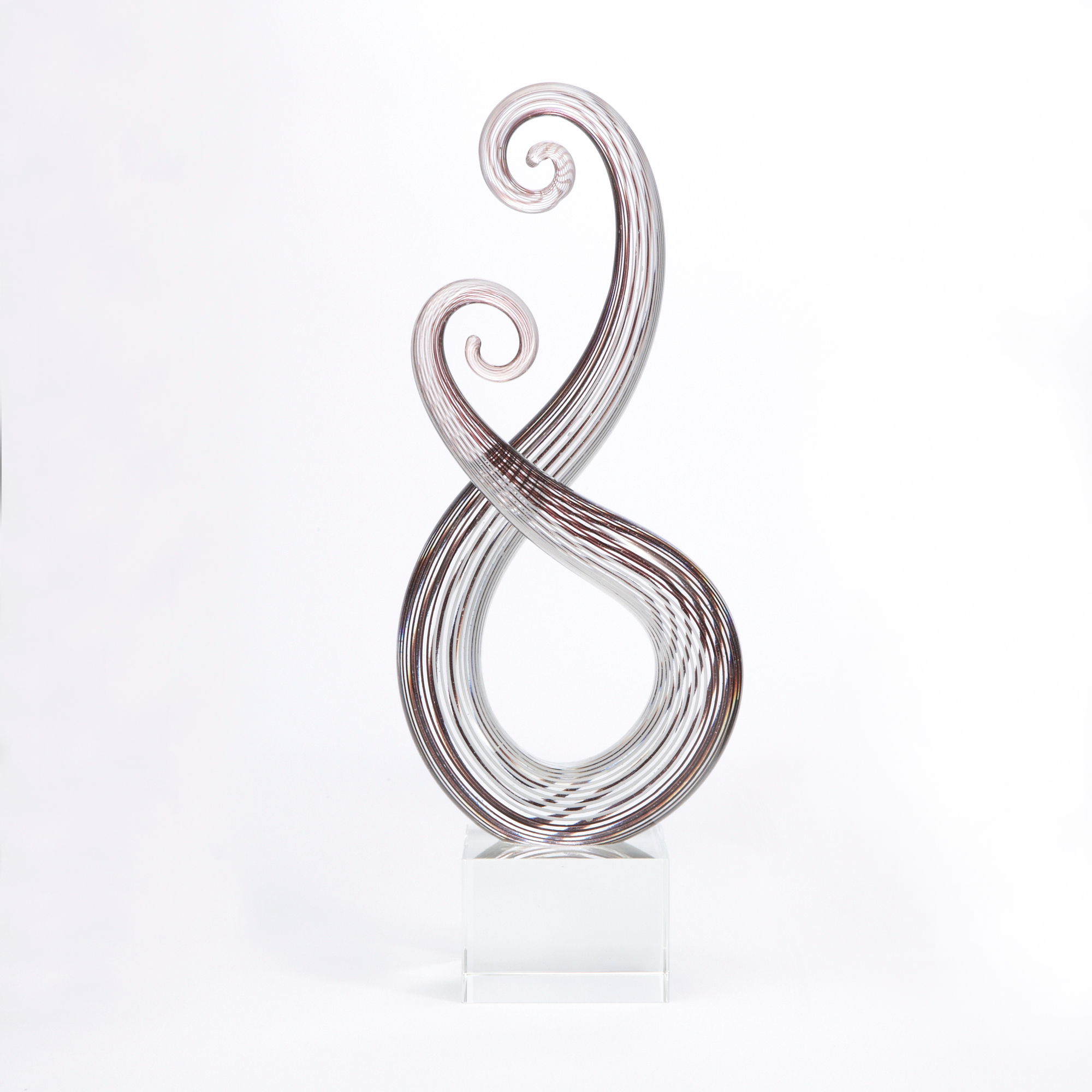 Art Glass Wave, Black & White | Gump’s