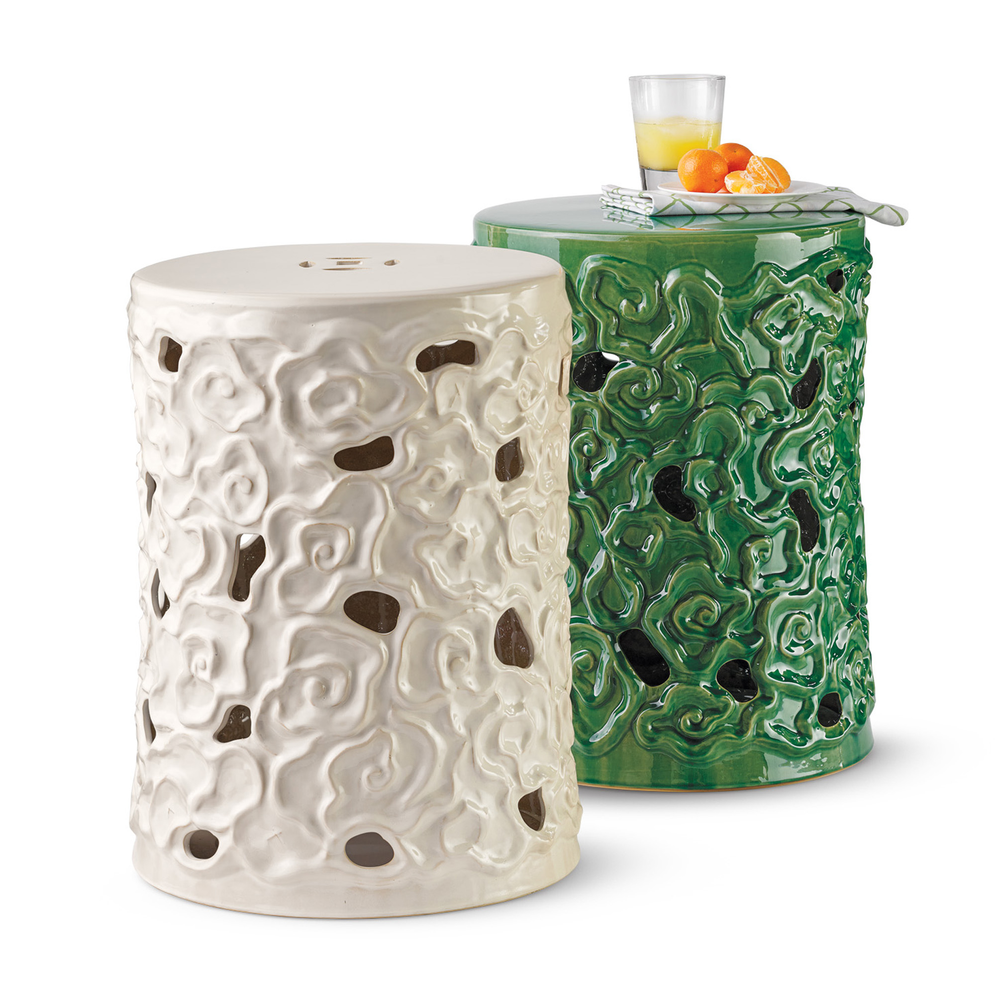 Cloud Garden Stool, 19"H Gump's