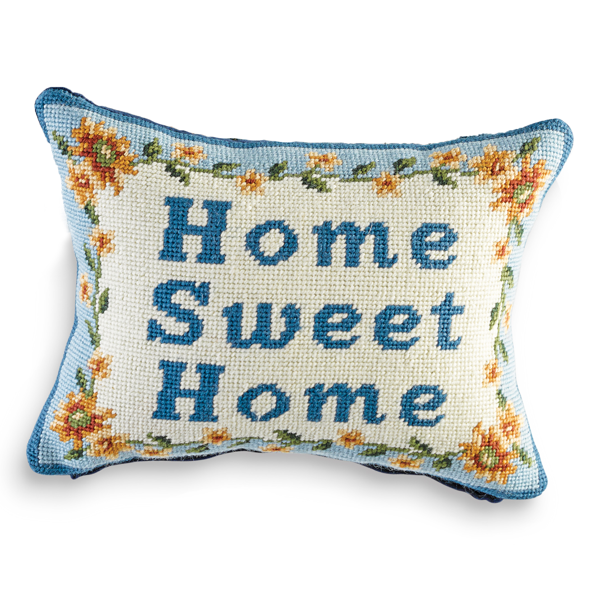 Home Sweet Home Needlepoint Pillow | Gump’s