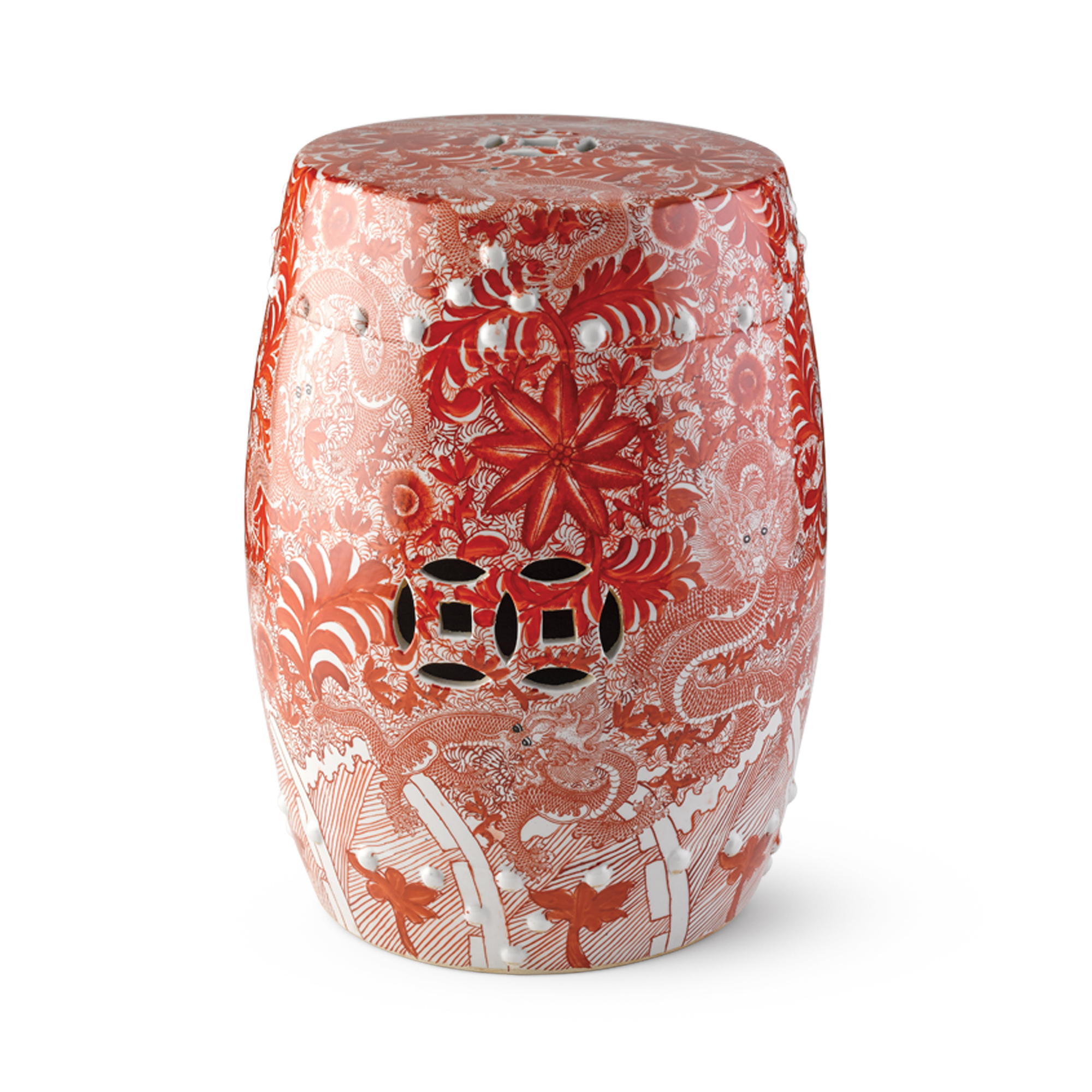 Red Dragon Garden Stool Gump's