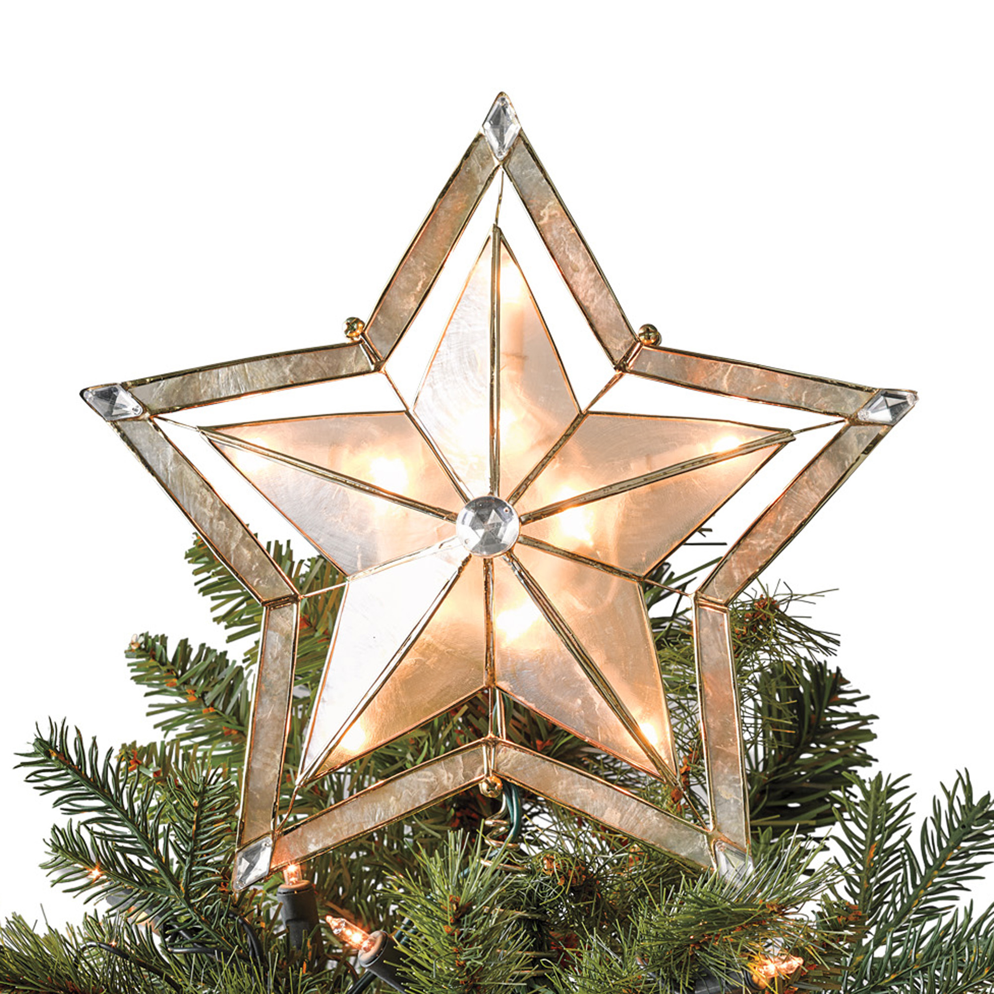 Capiz Christmas Tree Topper Gump's