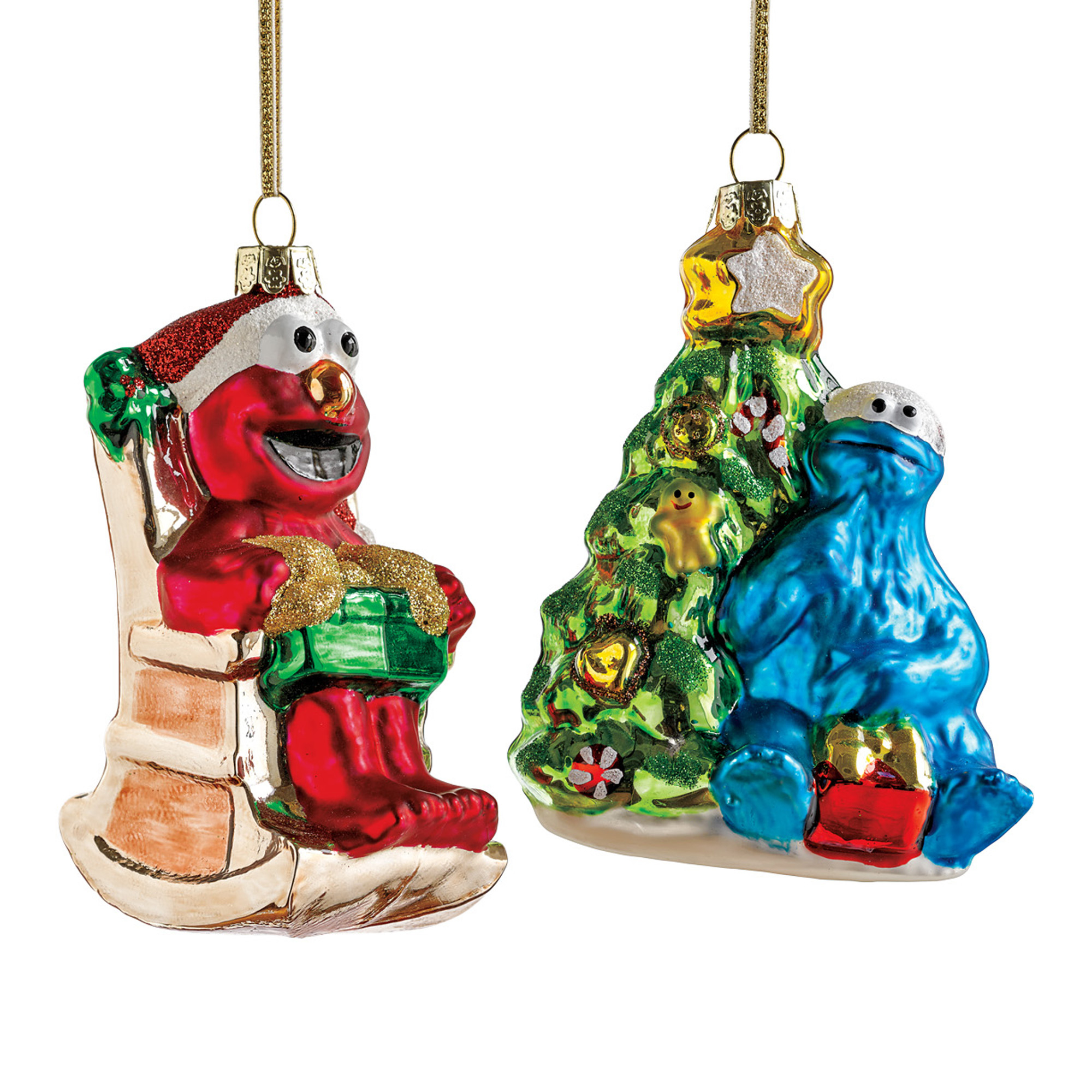 Sesame Street Christmas Ornament Set