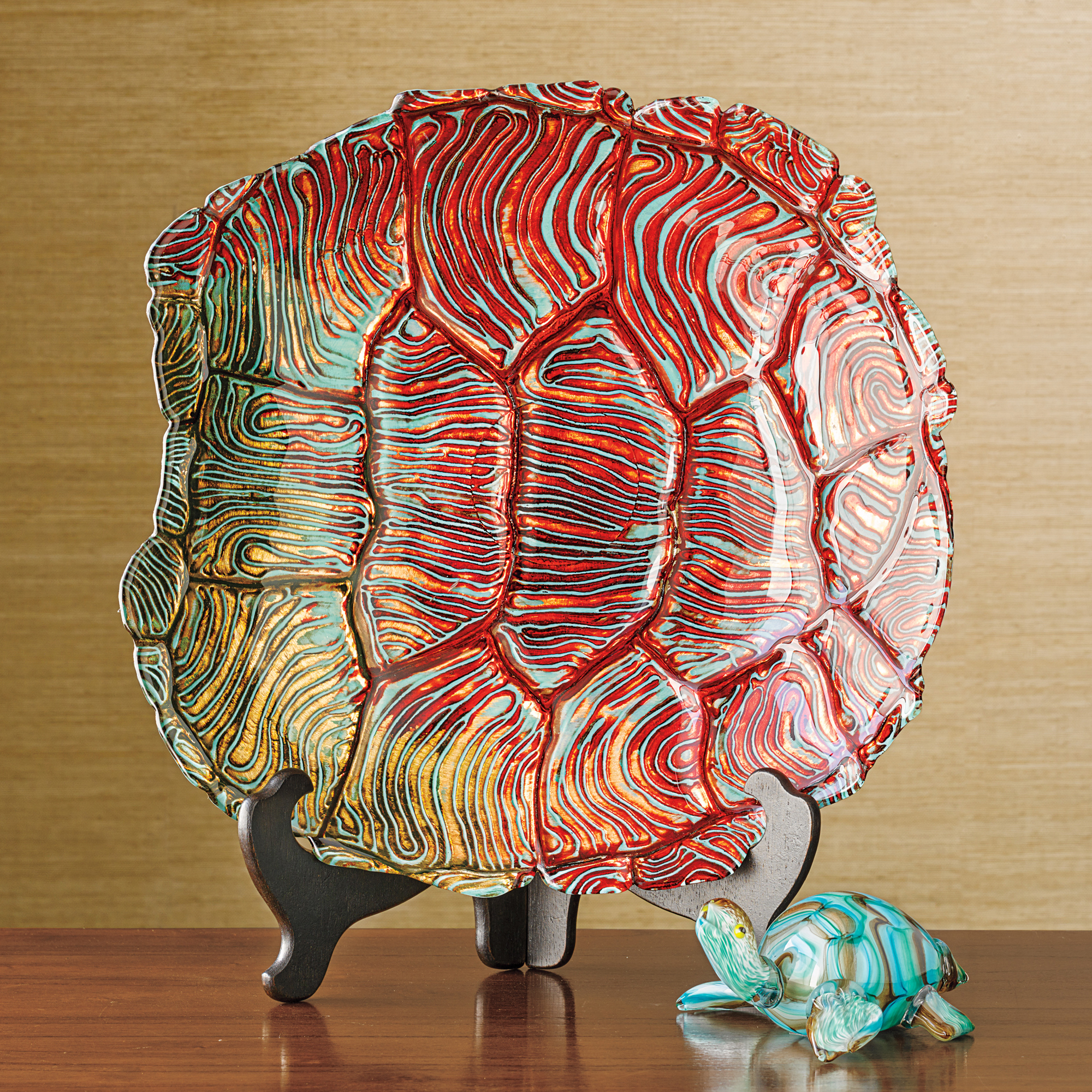 Turtle Shell Glass Bowl Gump's