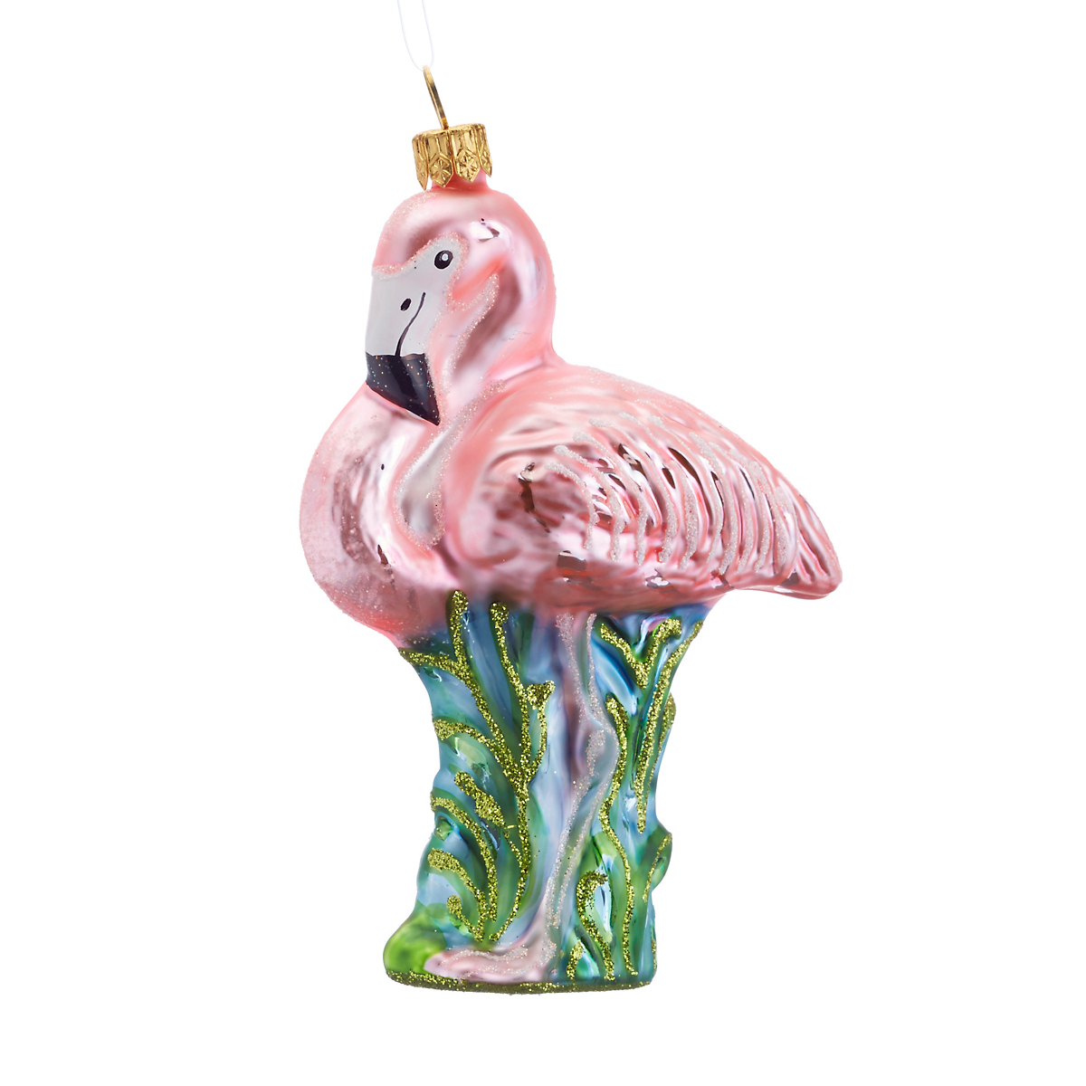 Tropical Paradise Pink Flamingo Christmas Ornament | Gump's