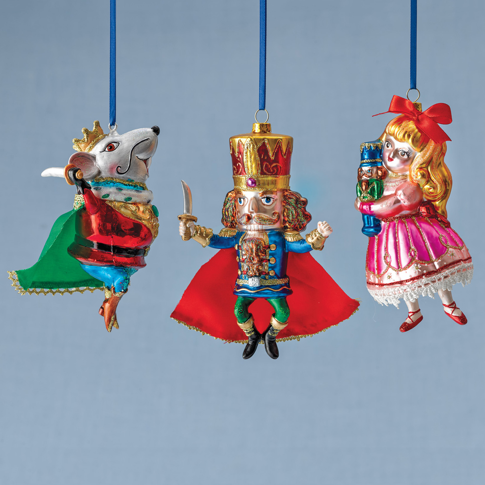 Nutcracker Suite Christmas Ornaments Set Of 3 Gumps