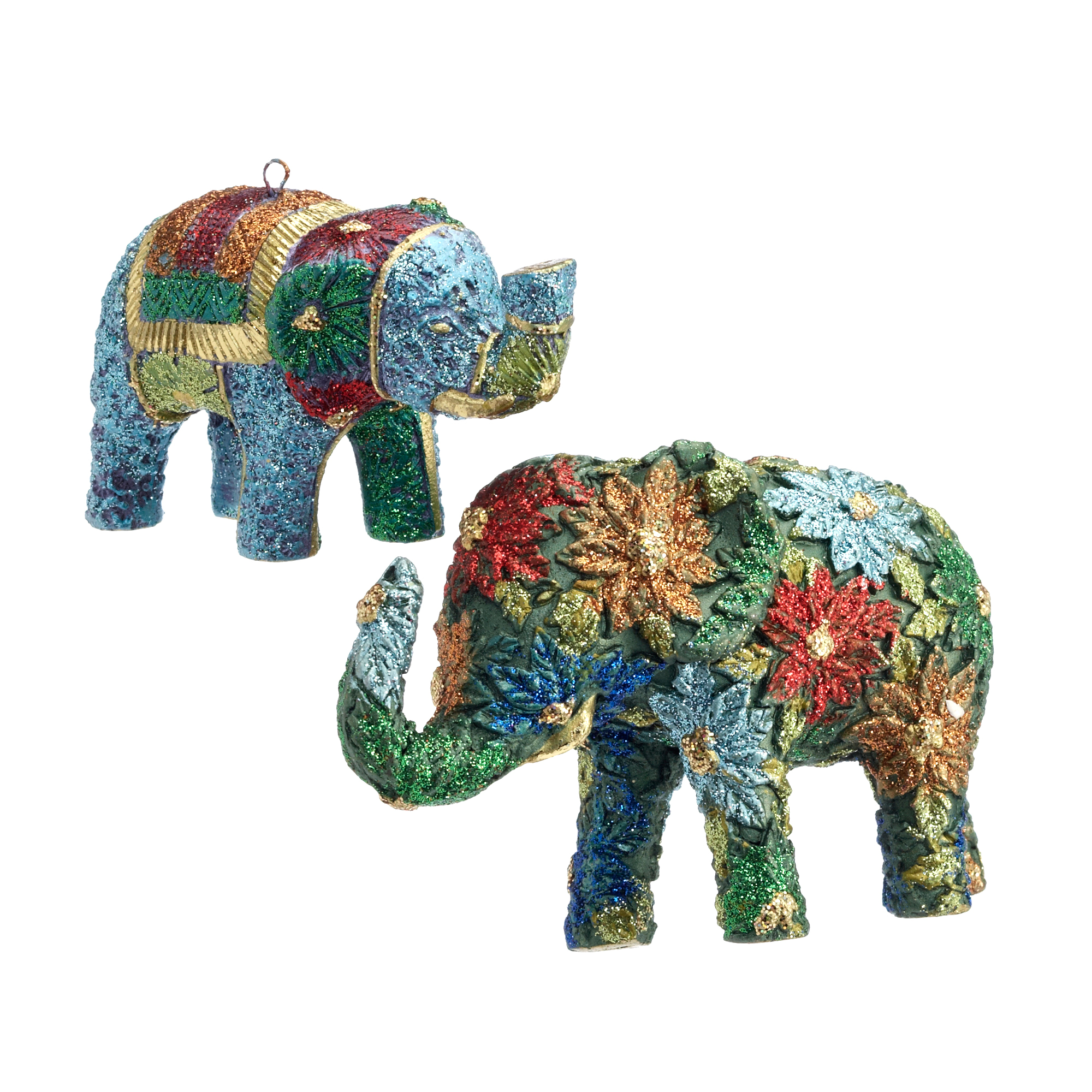 christmas elephant figurines