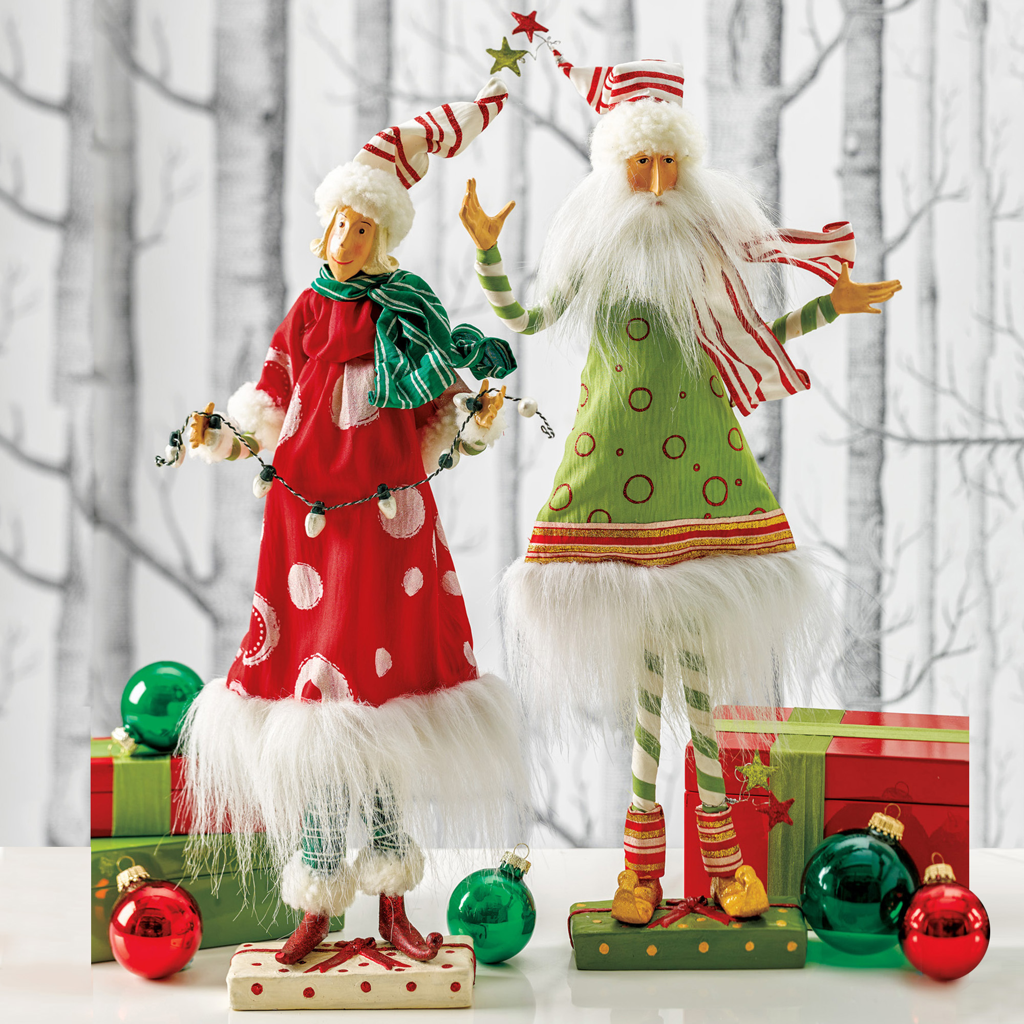 stuffed mr and mrs claus