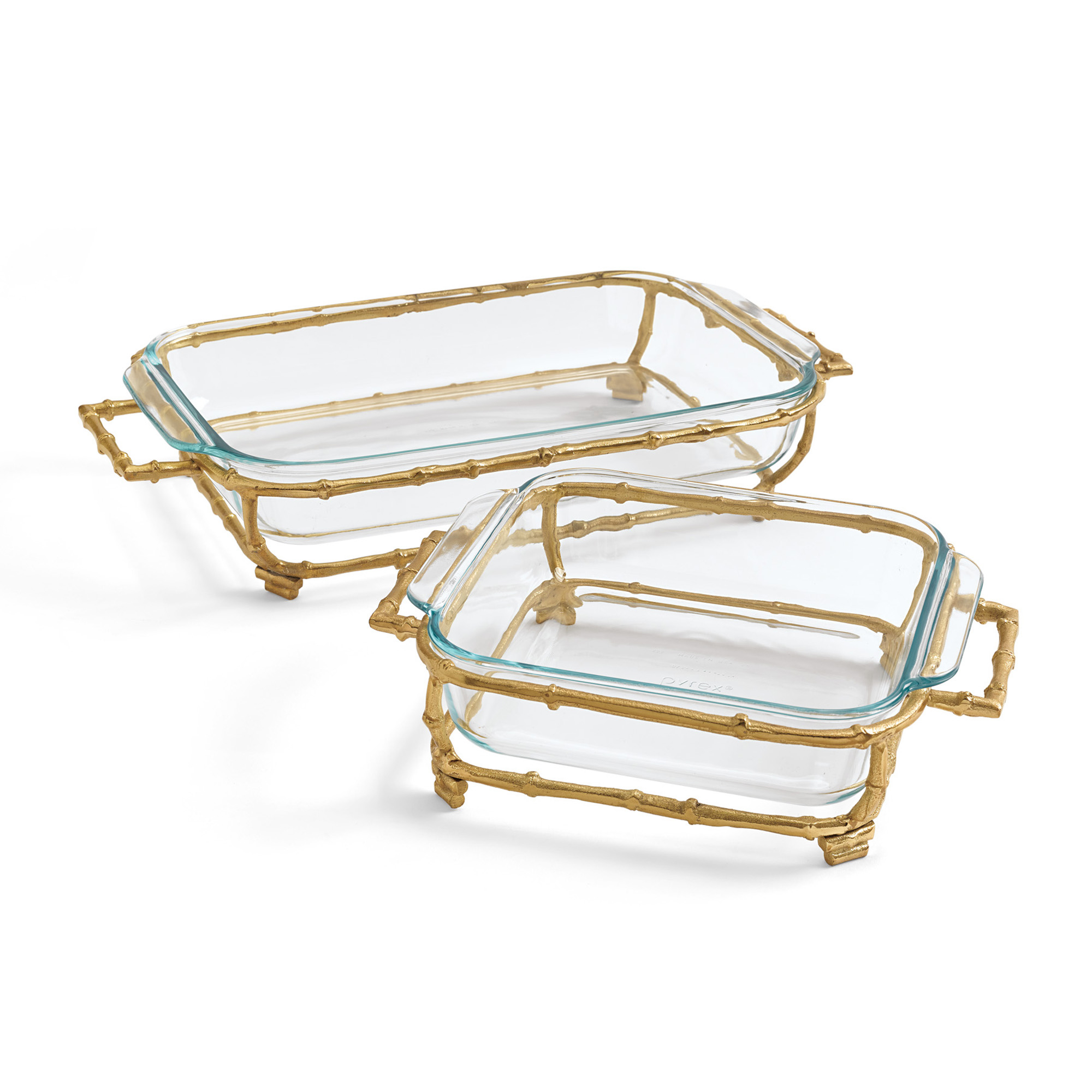 Gold Bamboo Pyrex Servers Gump's