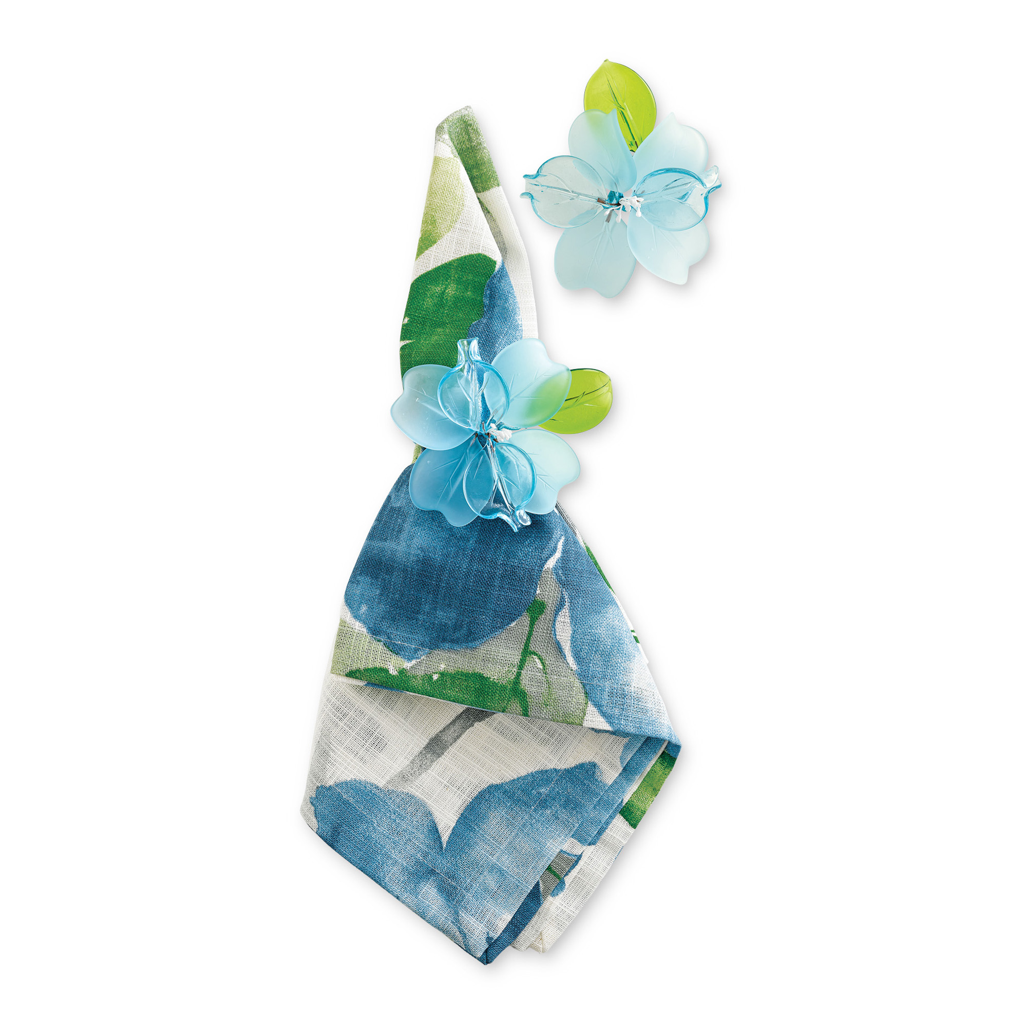 Murano Flower Napkins Rings, Set Of 4 Gump's
