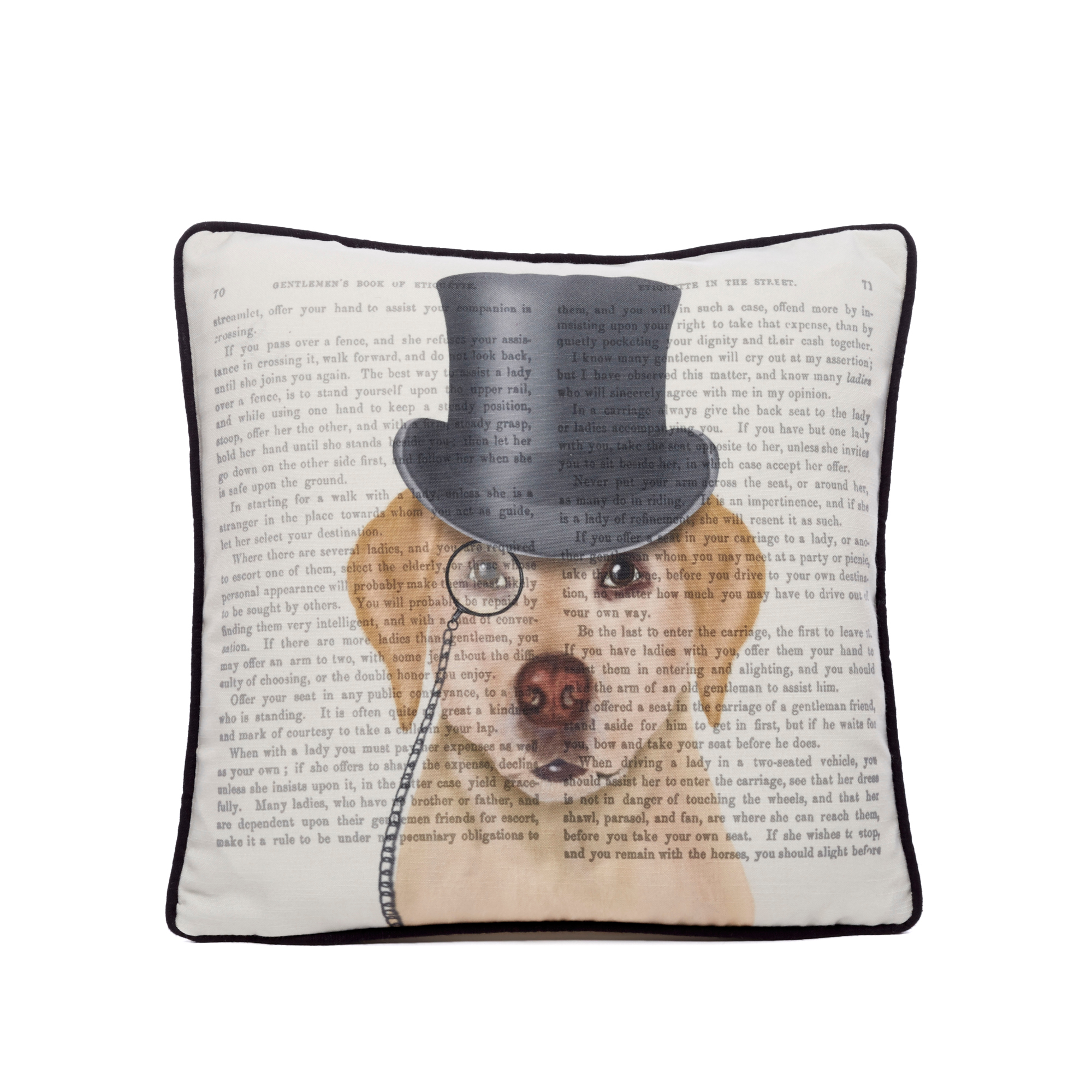 yellow labrador pillow