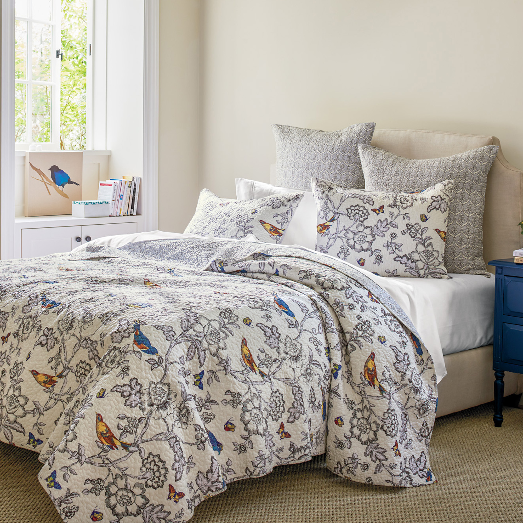 Mockingbird Reversible Bedding Gump's